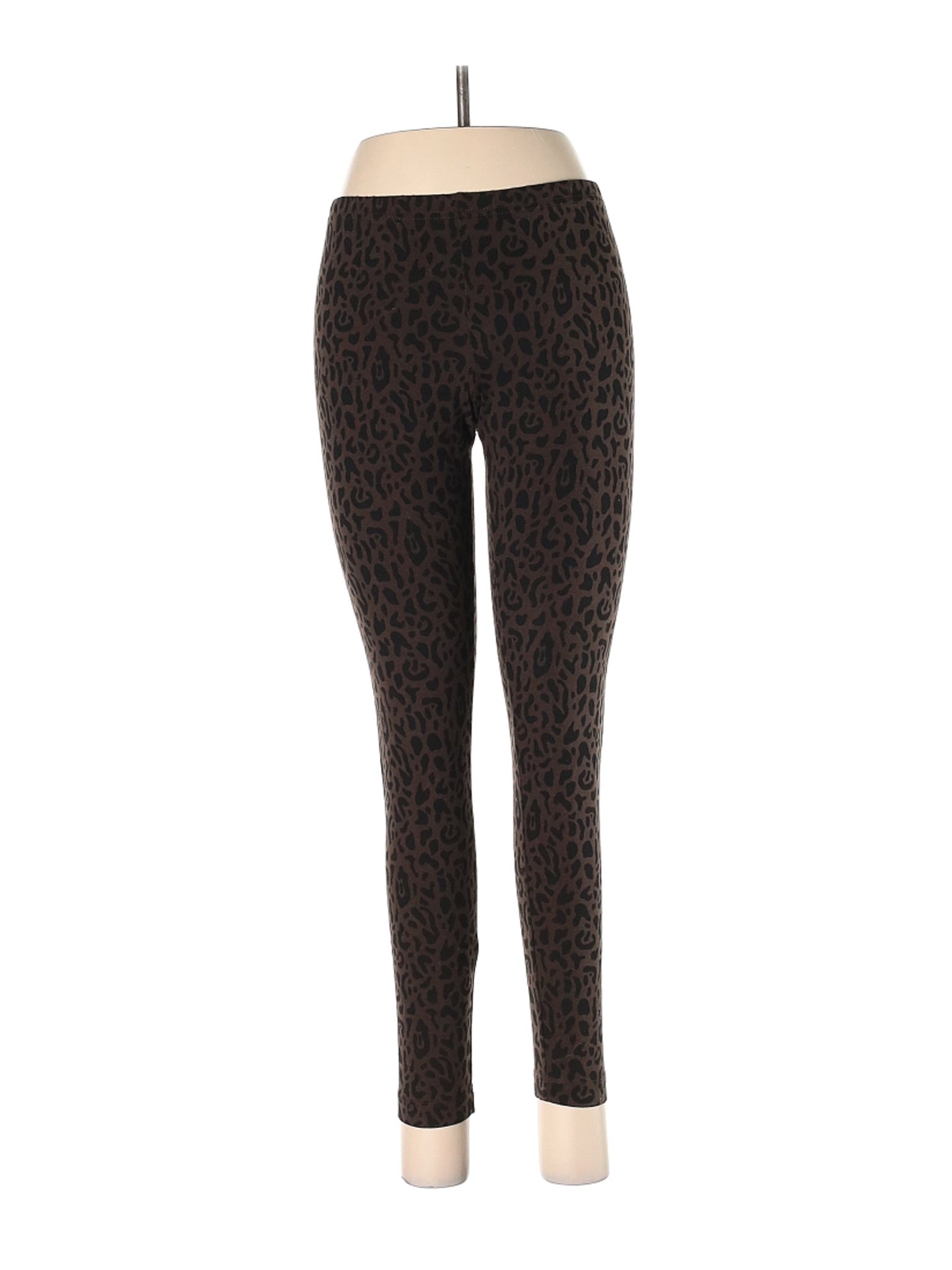 Wild Fable Women's Brown Leopard High-Waisted Classic Leggings