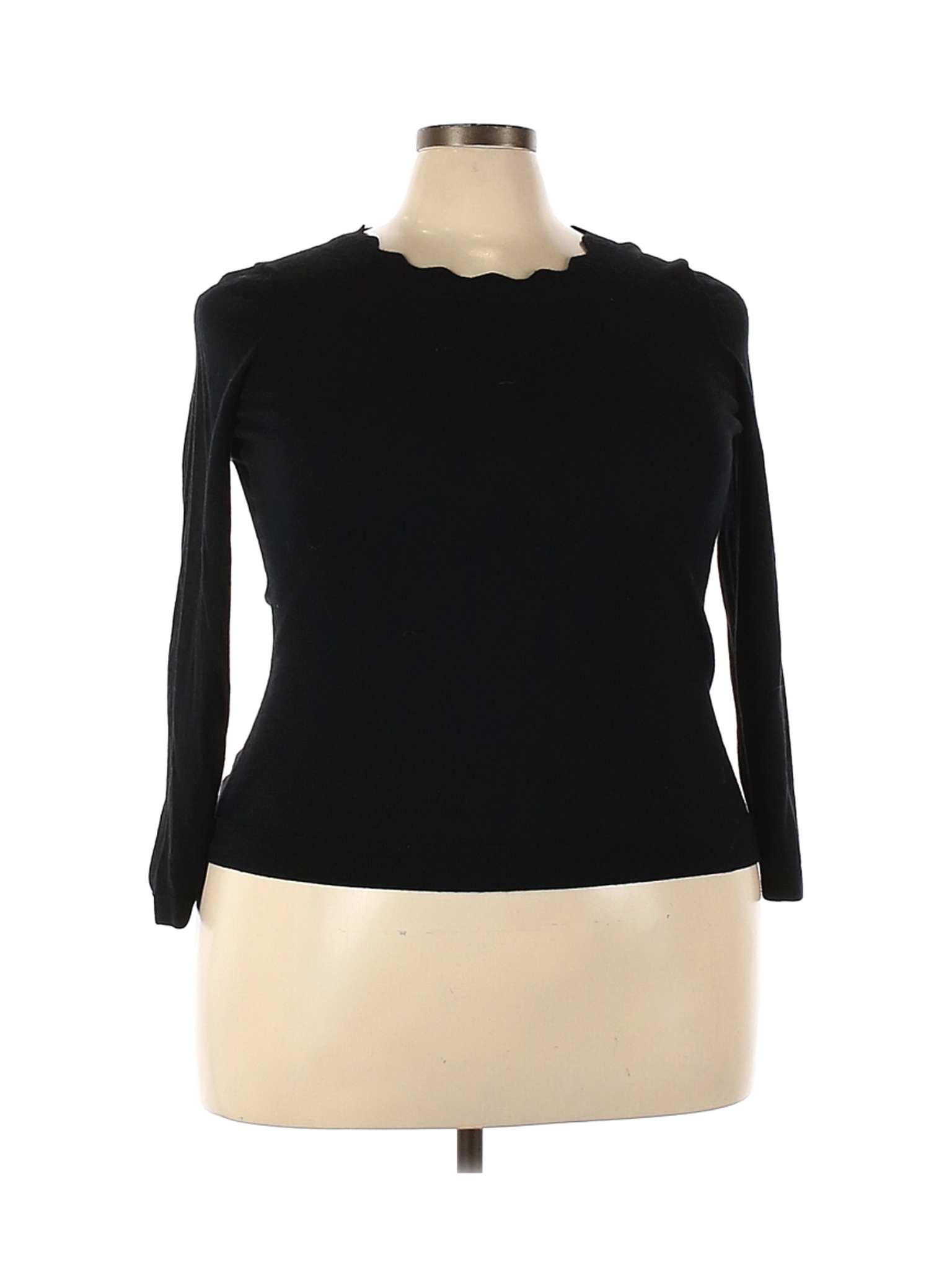 Talbots Women Black Wool Pullover Sweater 2X Plus | eBay