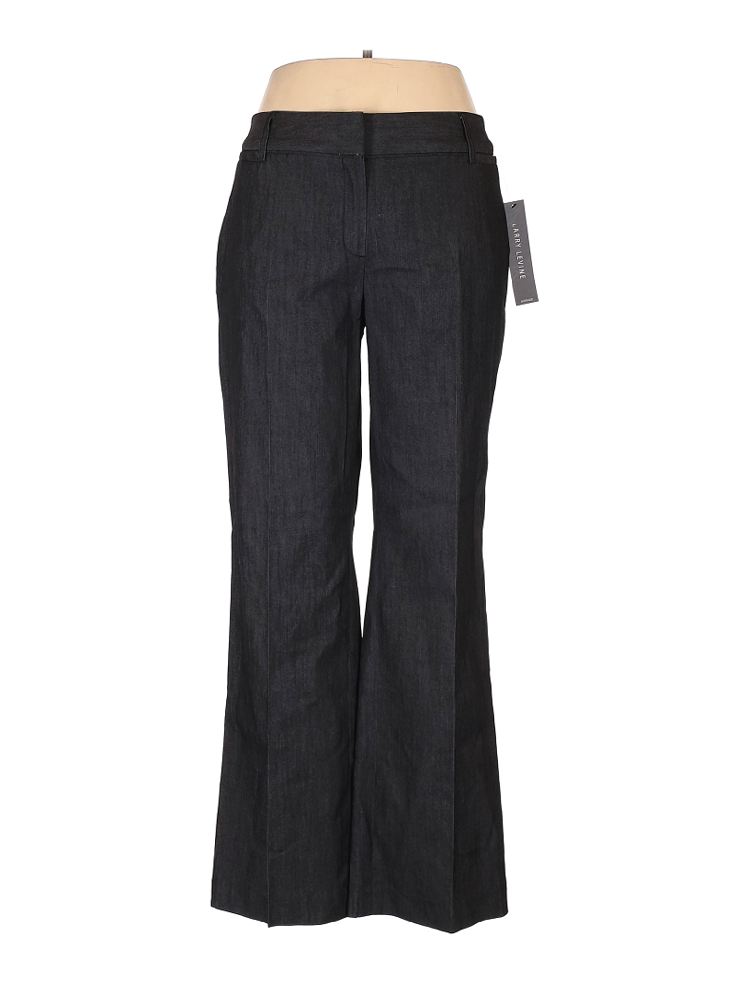 NWT Larry Levine Women Black Dress Pants 14 | eBay