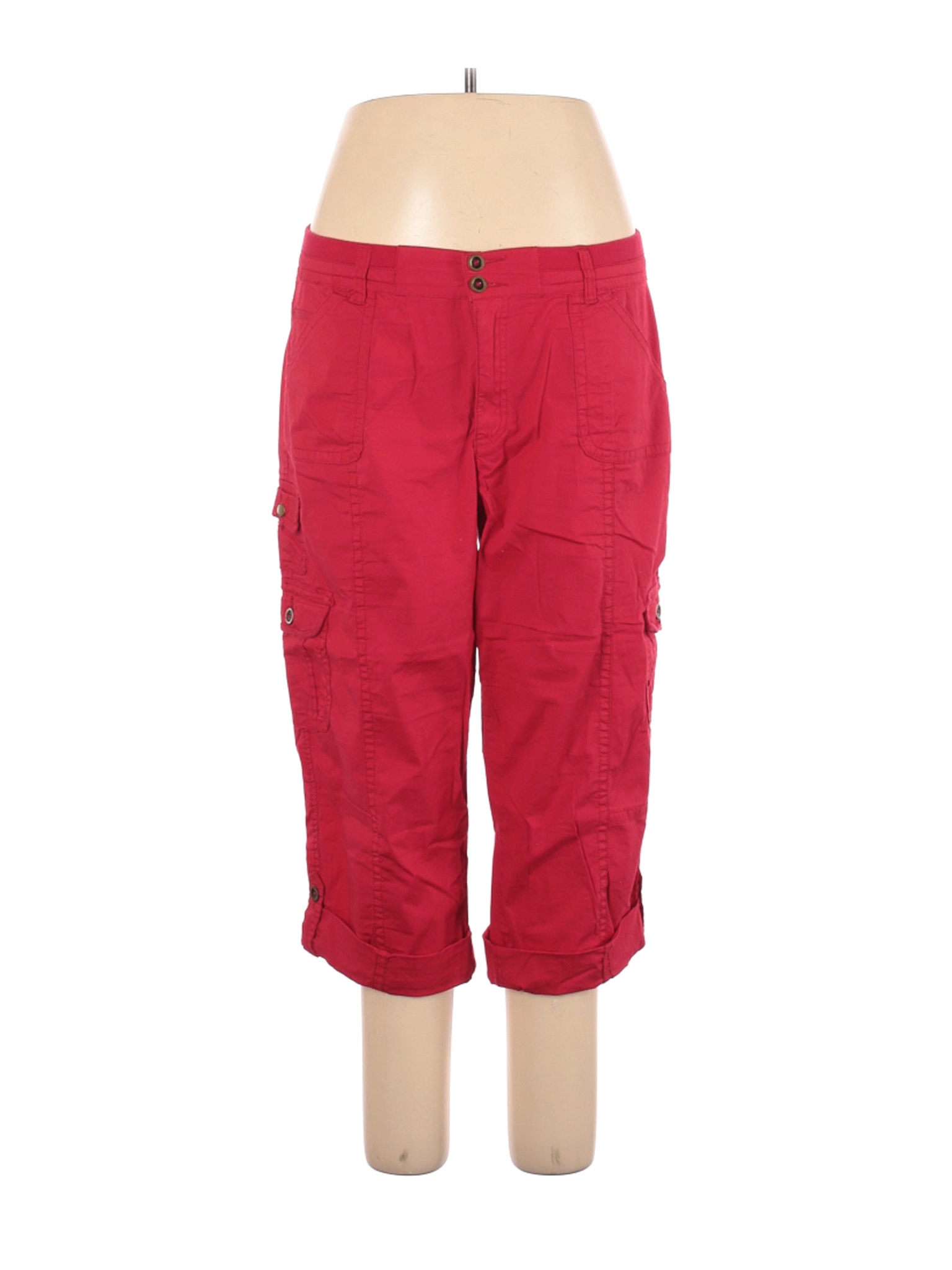 Westport Red Cargo Pants Size 14 60 off thredUP