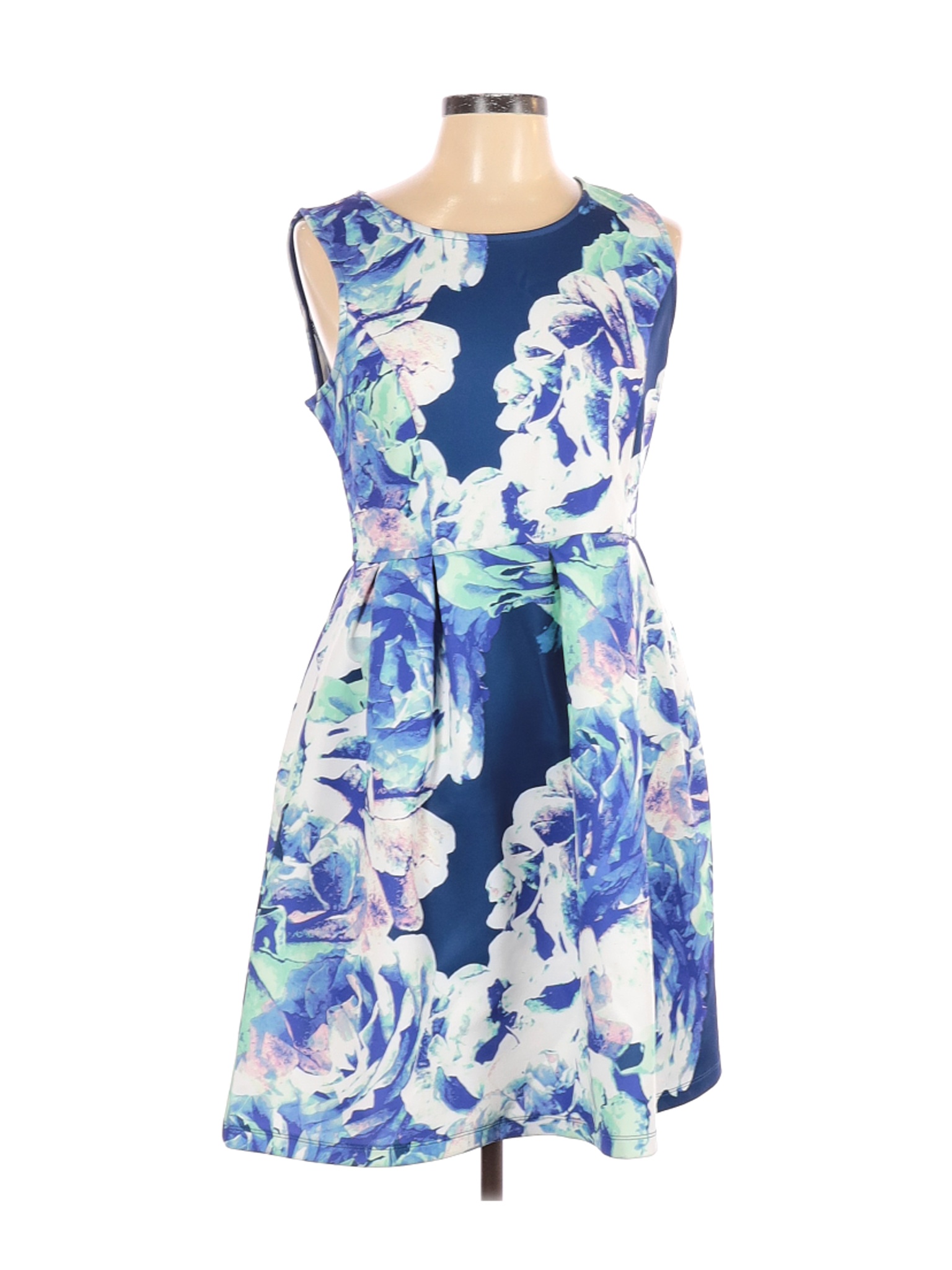 Apt. 9 Women Blue Casual Dress L | eBay