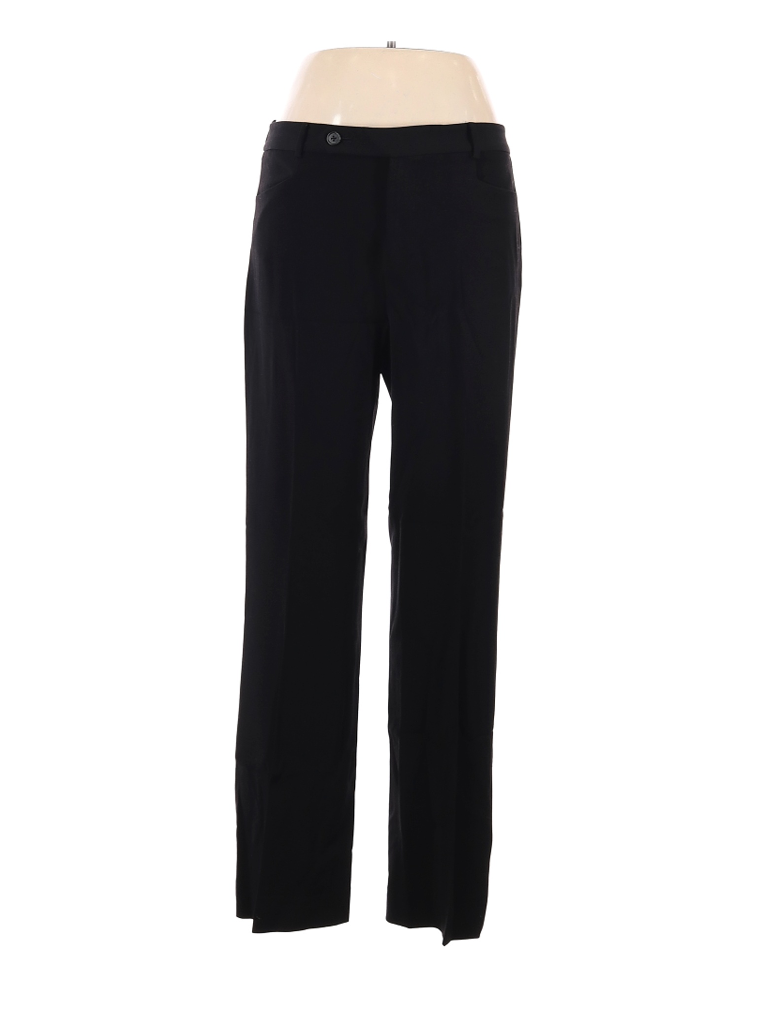 Lauren by Ralph Lauren Women Black Wool Pants 10 | eBay