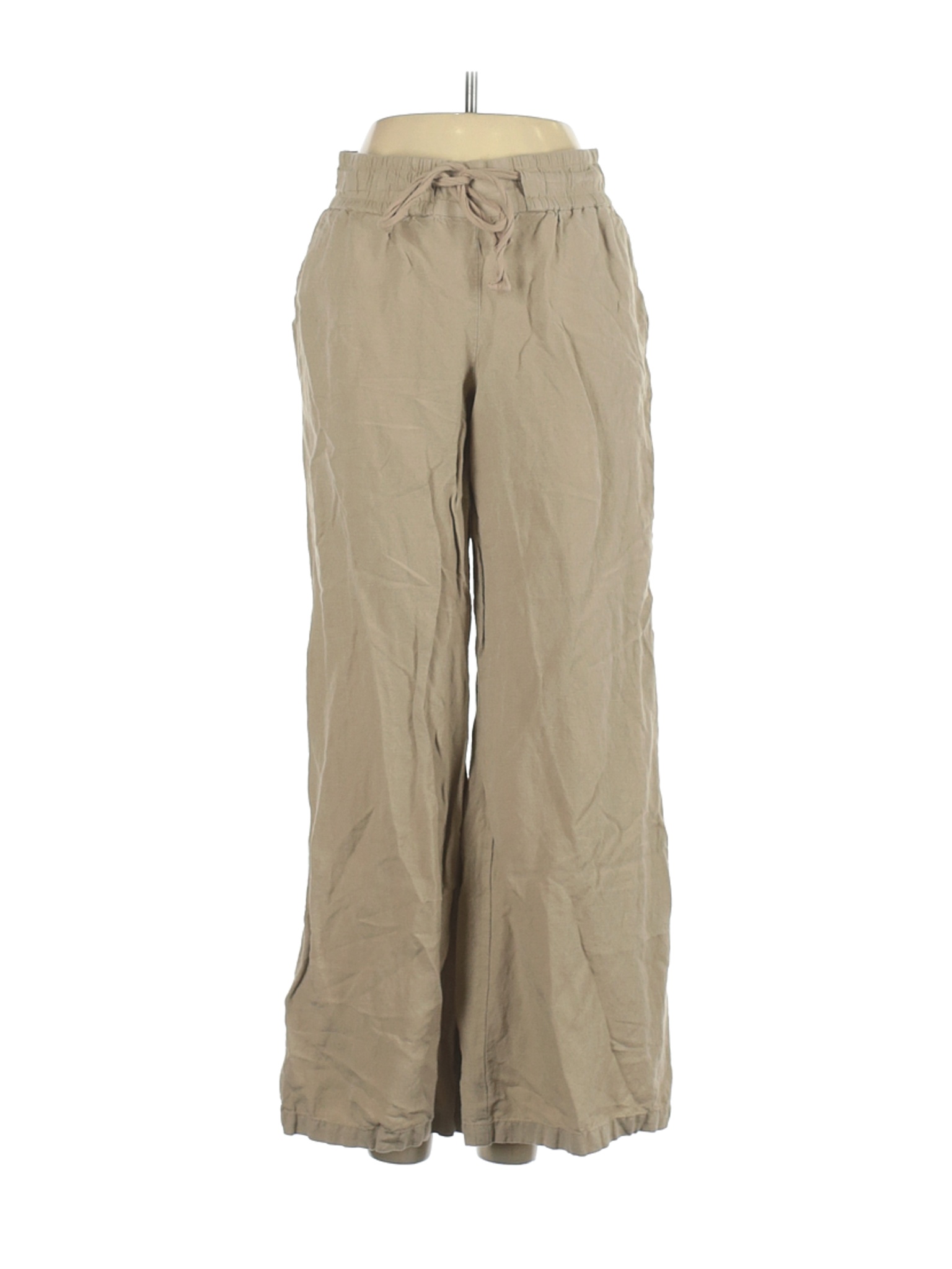 A New Day Women Brown Linen Pants S | eBay