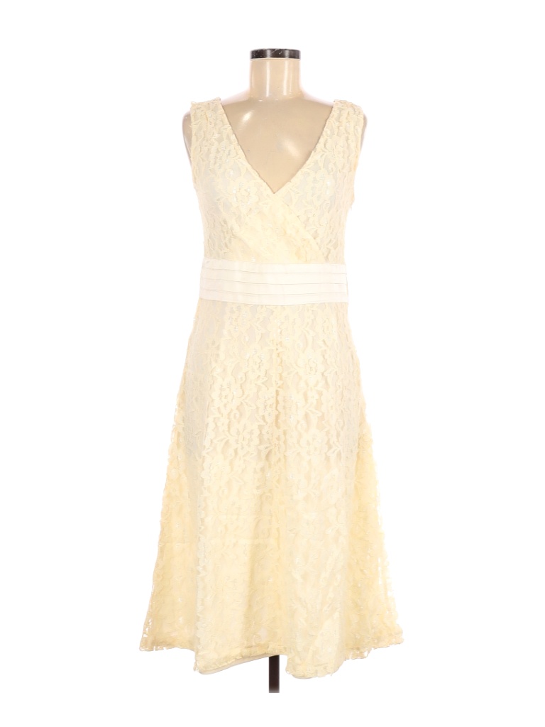 Isaac Mizrahi for Target 100% Nylon Solid Ivory Cocktail Dress Size M ...