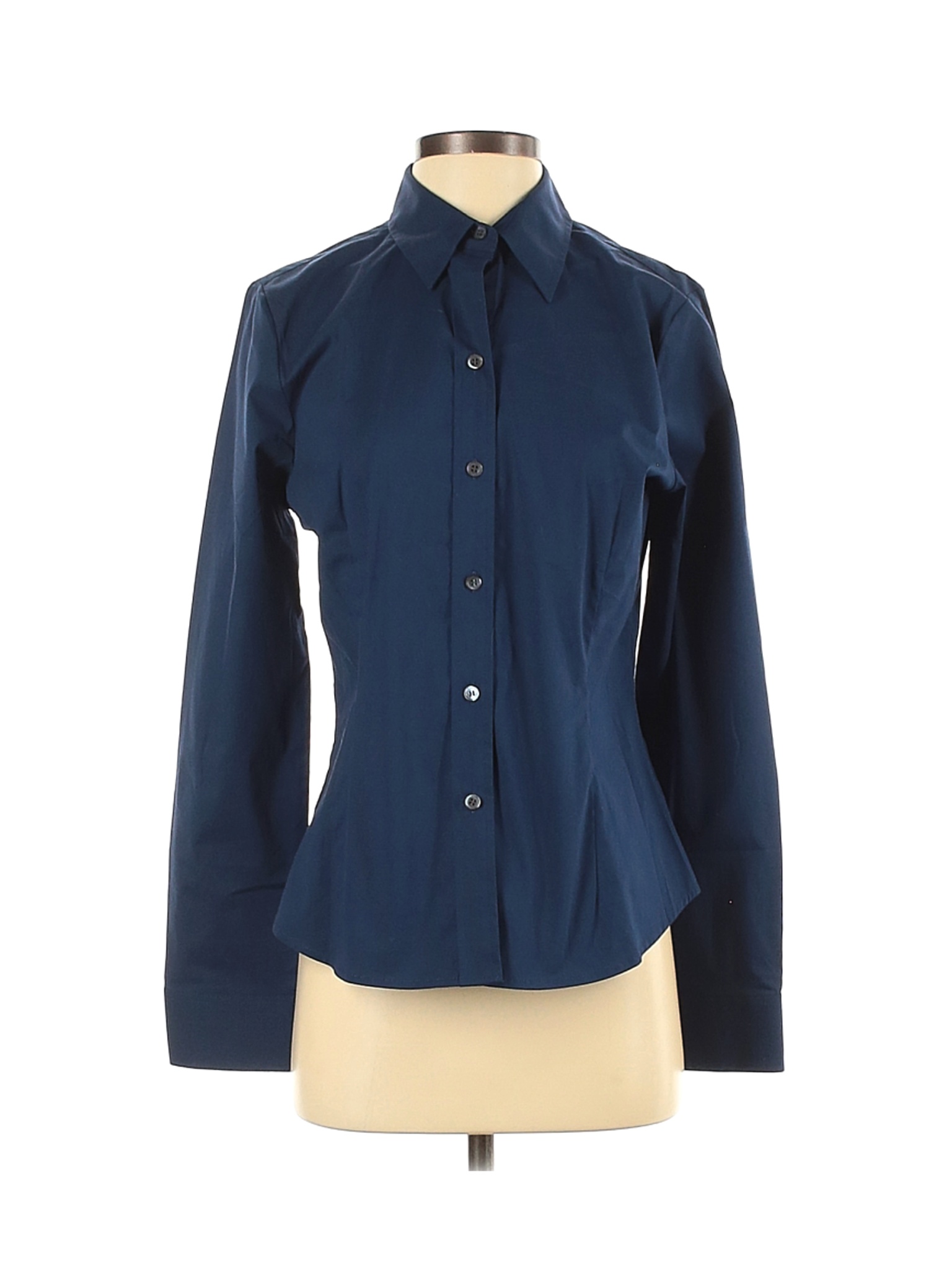 NWT The Limited Women Blue Long Sleeve Button-Down Shirt M | eBay