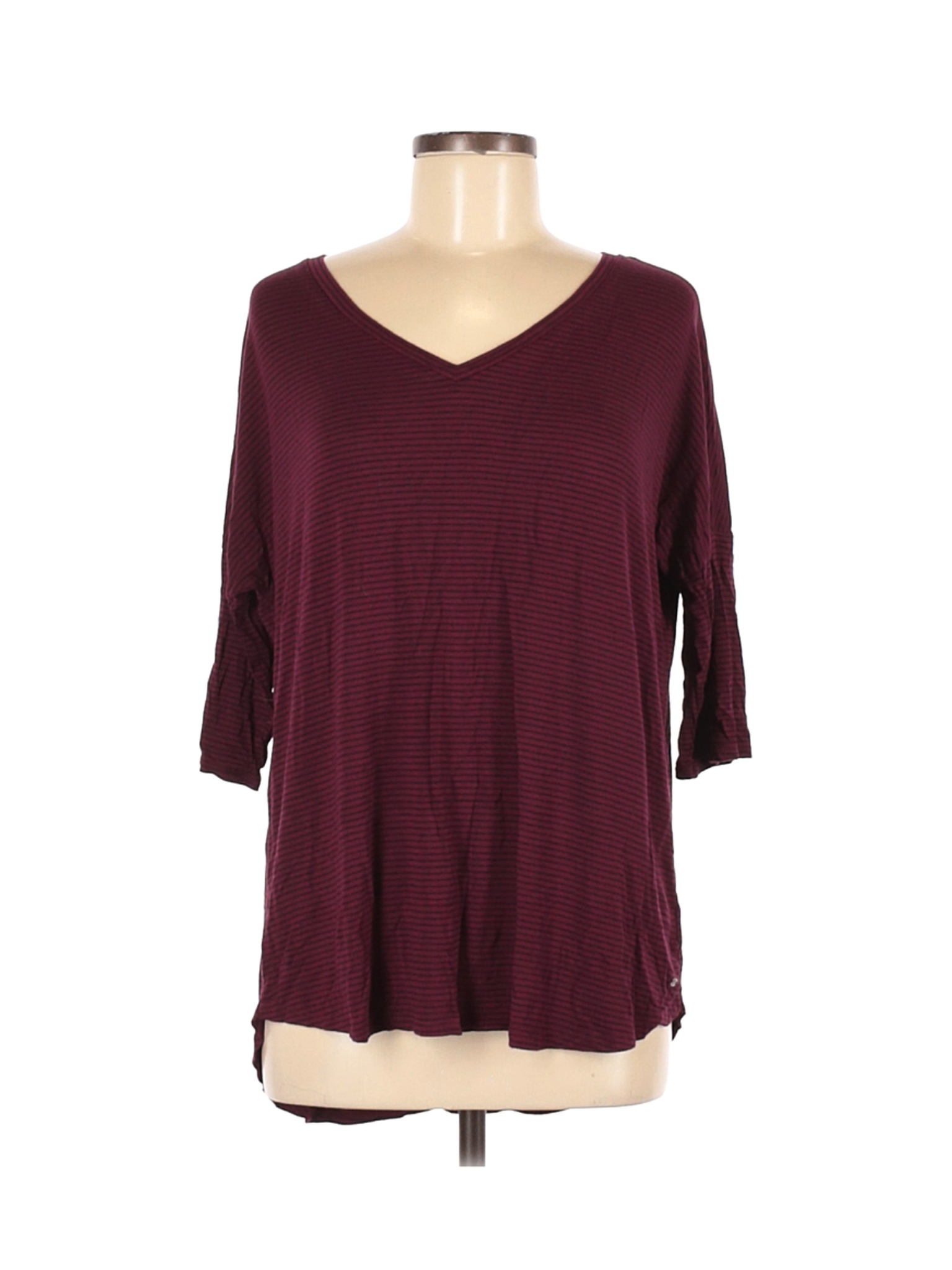 American Eagle Outfitters Women Red 3/4 Sleeve Top M | eBay