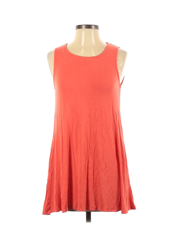 Cupio Solid Pink Orange Sleeveless Top Size S - 86% off | thredUP