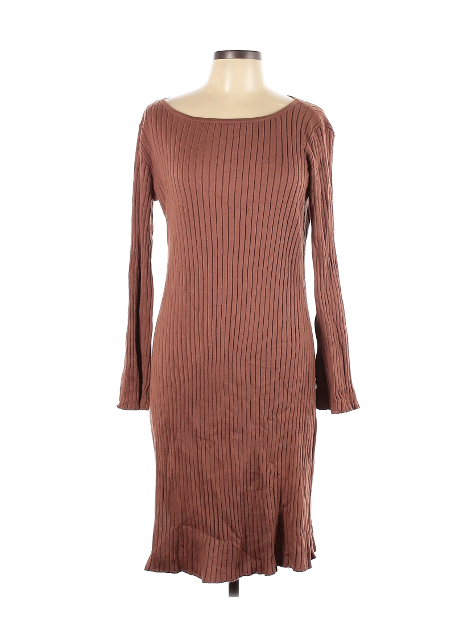 uniqlo brown dress