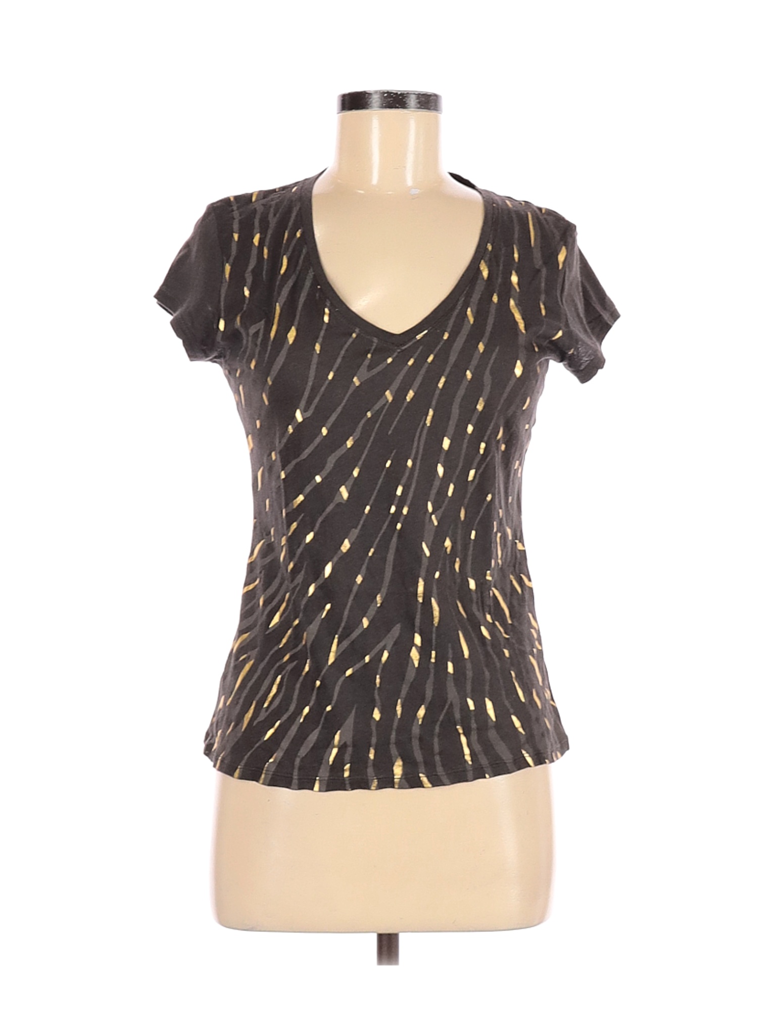 Tahari Women Black Short Sleeve T-Shirt M | eBay