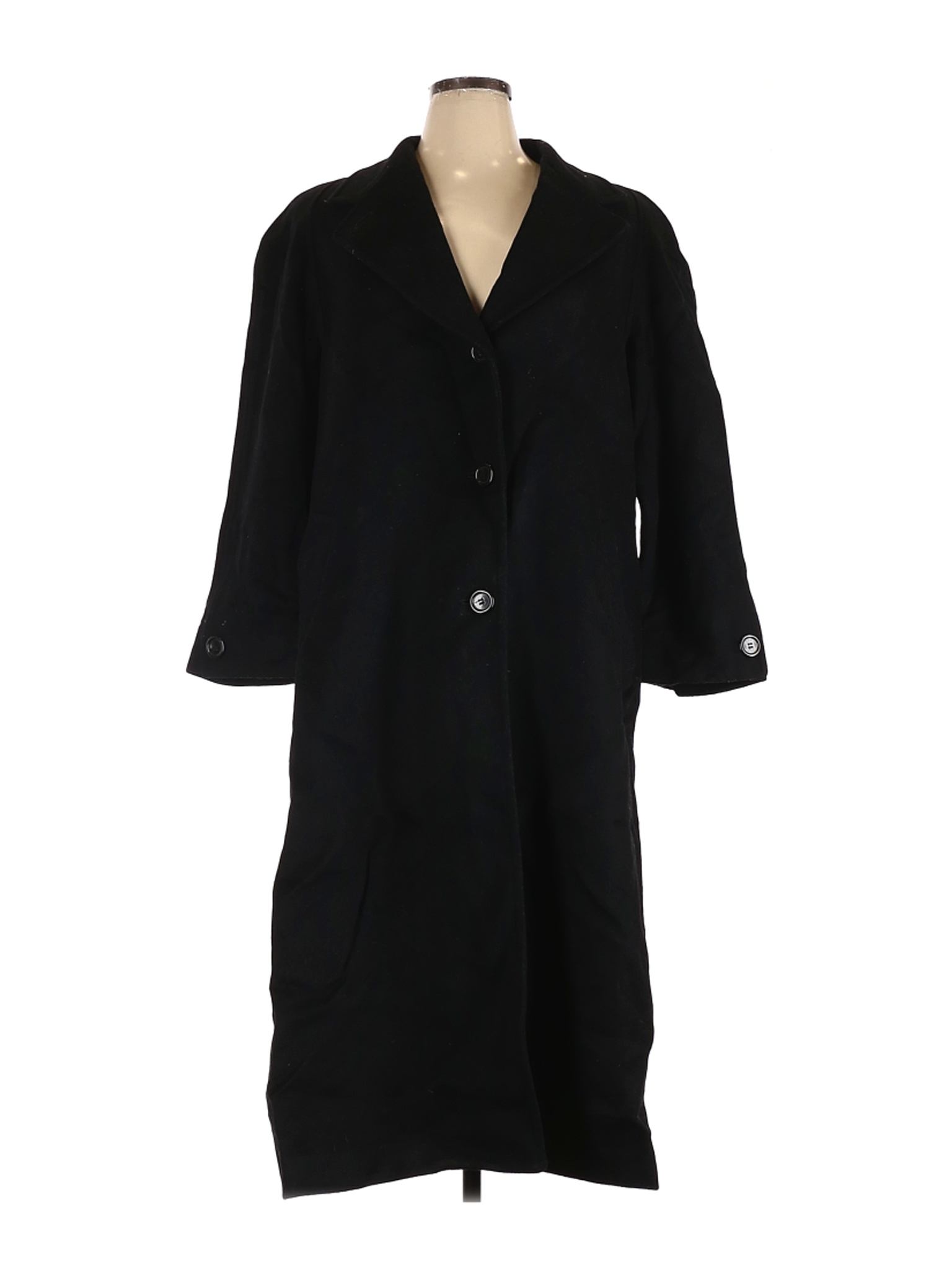 Liz Claiborne Women Black Wool Coat 16 | eBay