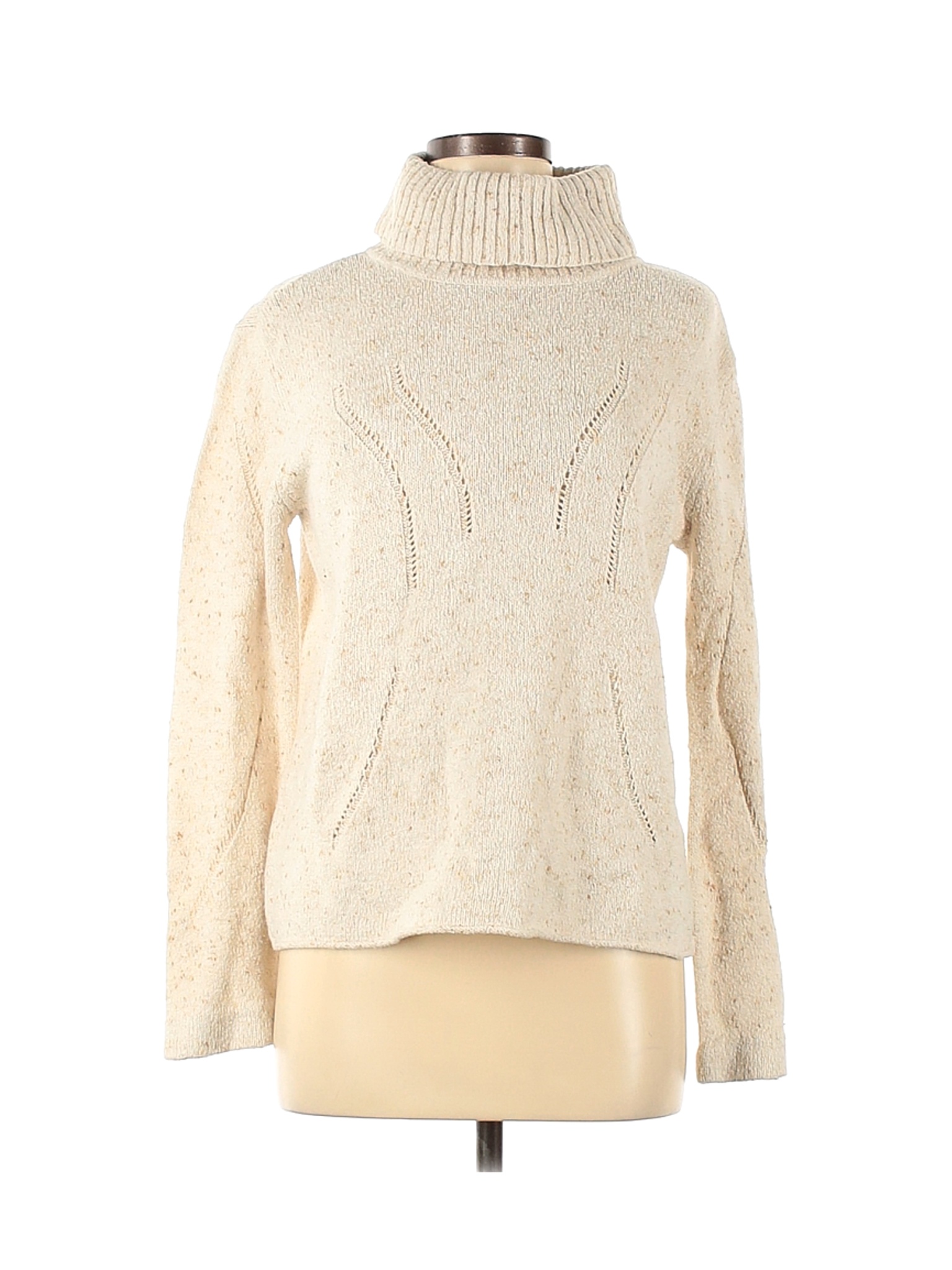 J.Jill Women Ivory Turtleneck Sweater M | eBay