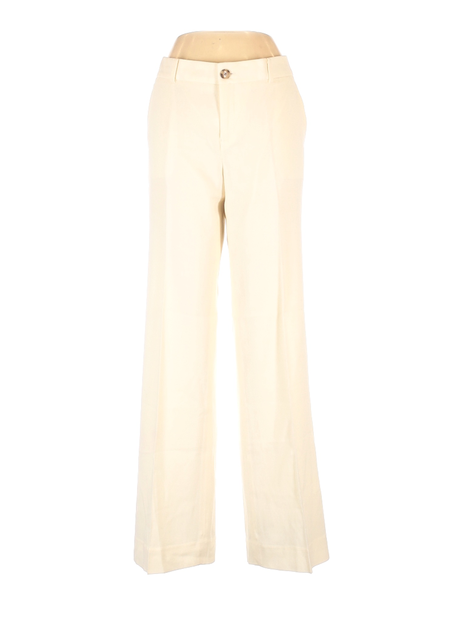 Banana Republic Women Ivory Dress Pants 8 | eBay
