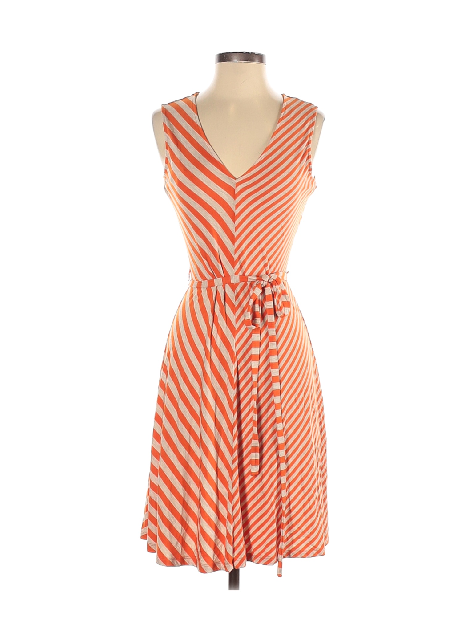 Calvin Klein Multi Color Orange Casual Dress Size 2 - 70% off | ThredUp