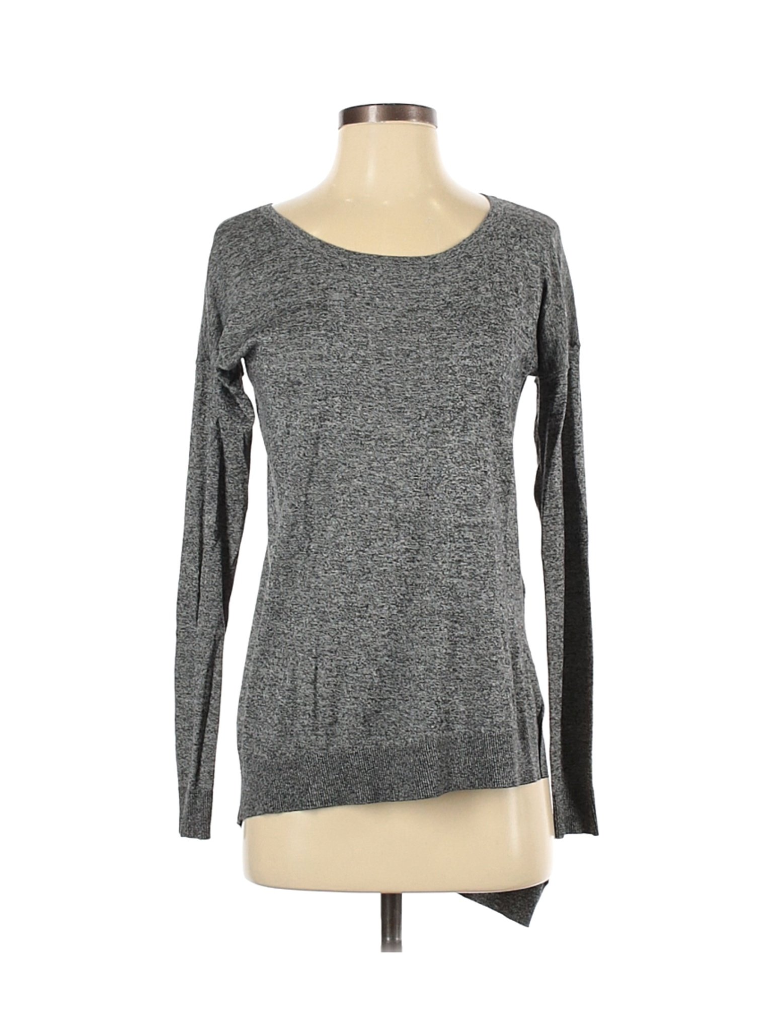 Express Women Gray Long Sleeve T-Shirt S | eBay