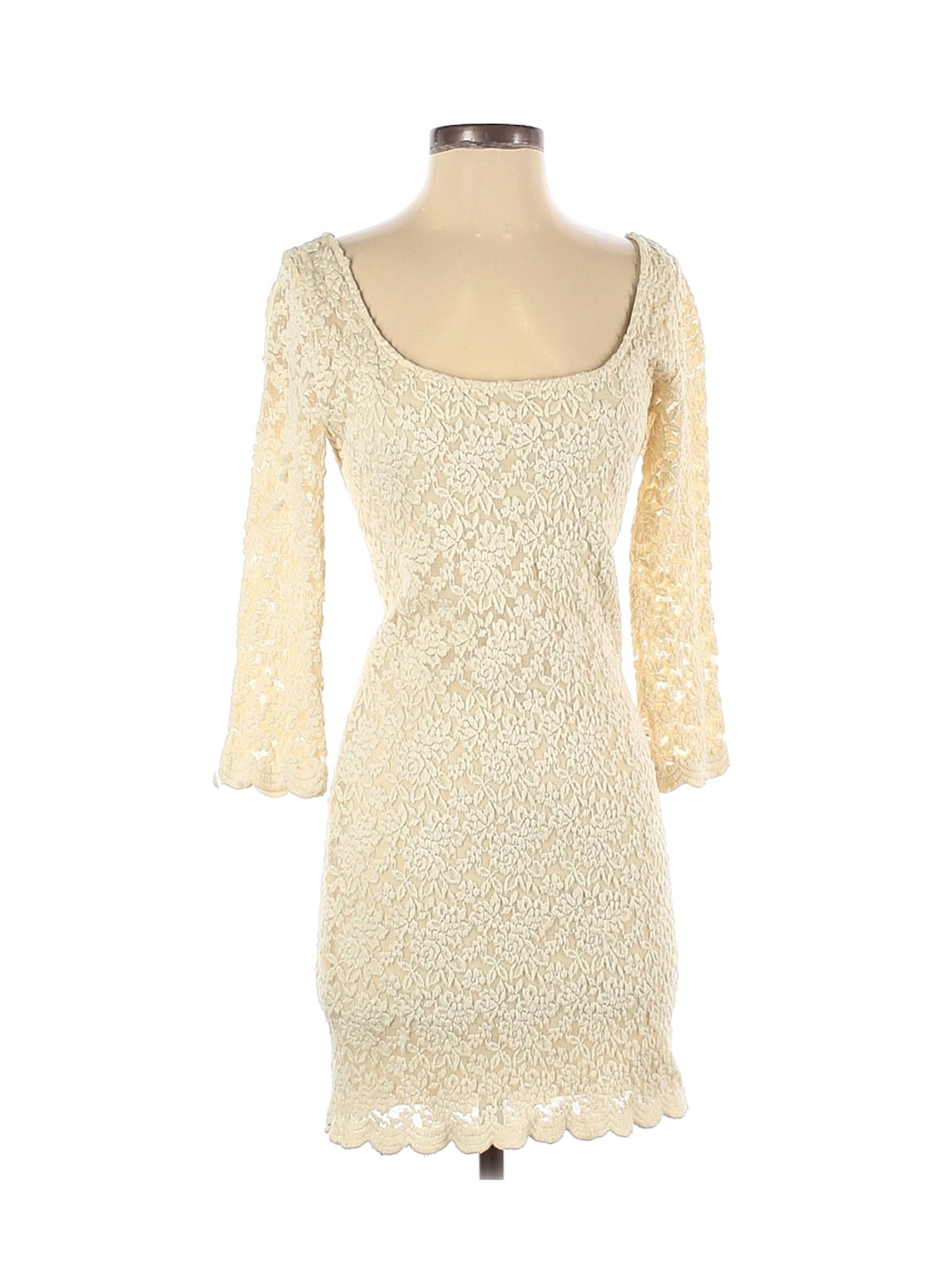 Love 21 Women Ivory Casual Dress S | eBay
