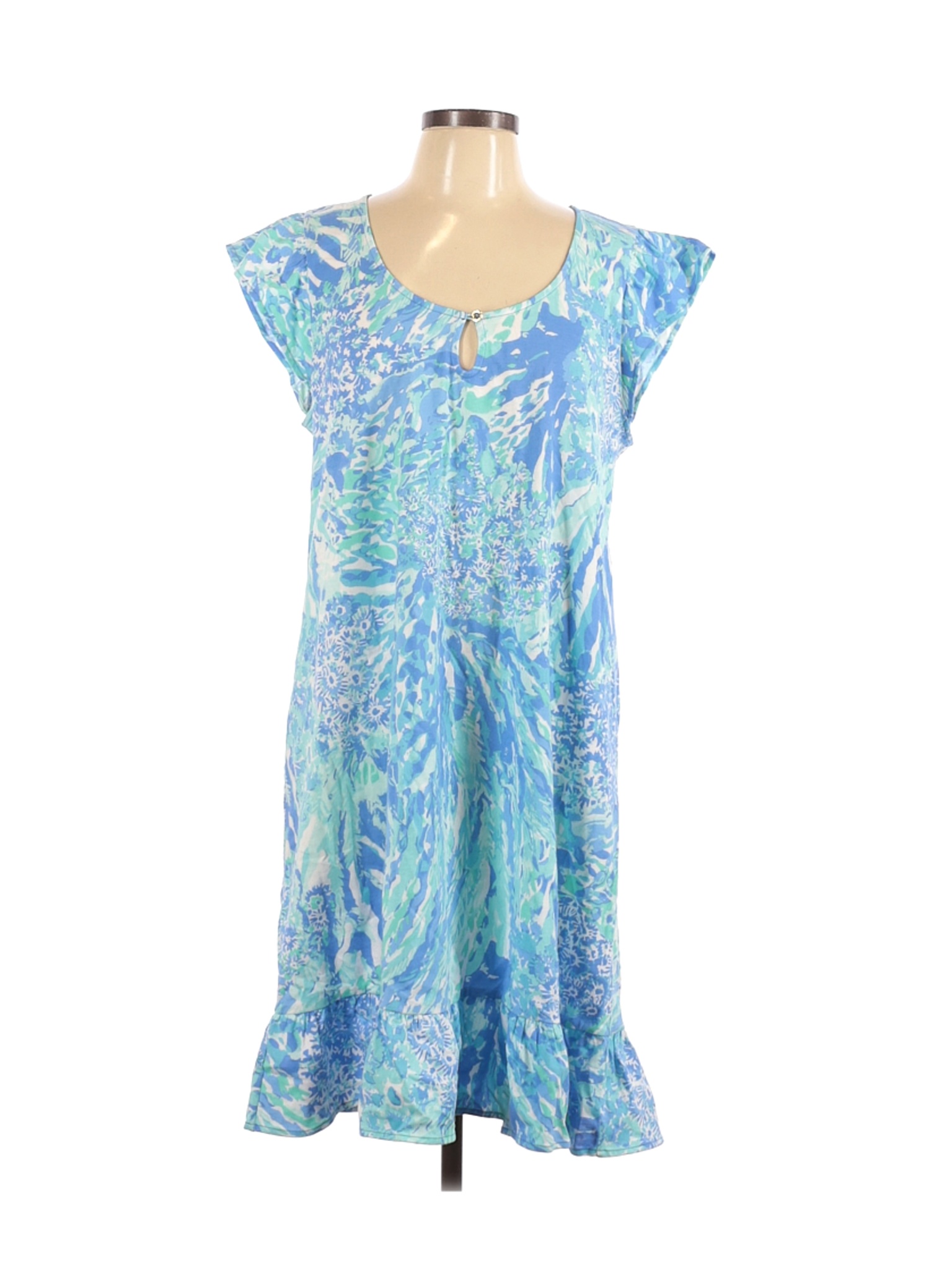 Lilly Pulitzer Women Blue Casual Dress XL | eBay