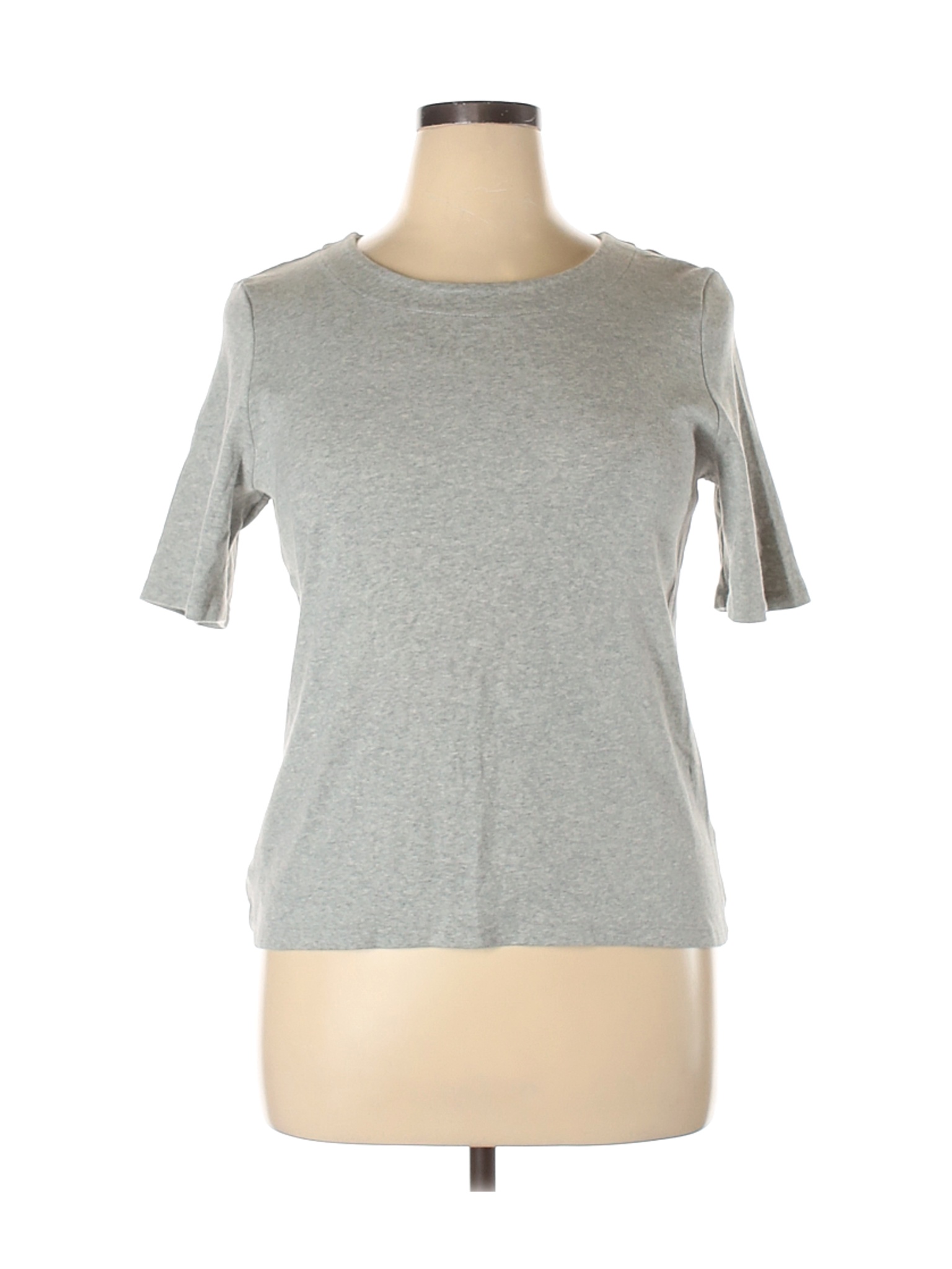 Talbots Outlet Women Gray Short Sleeve T-Shirt XL | eBay