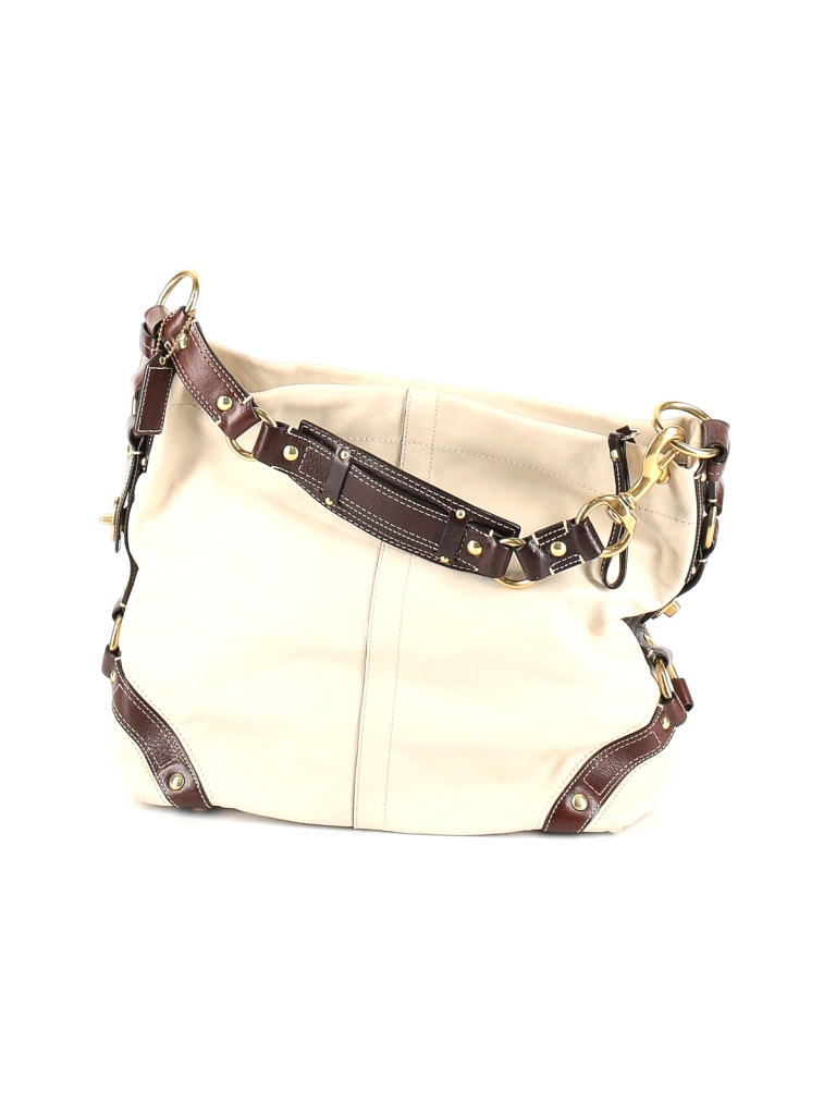 Coach 100% Leather Ivory Leather Shoulder Bag One Size - photo 1