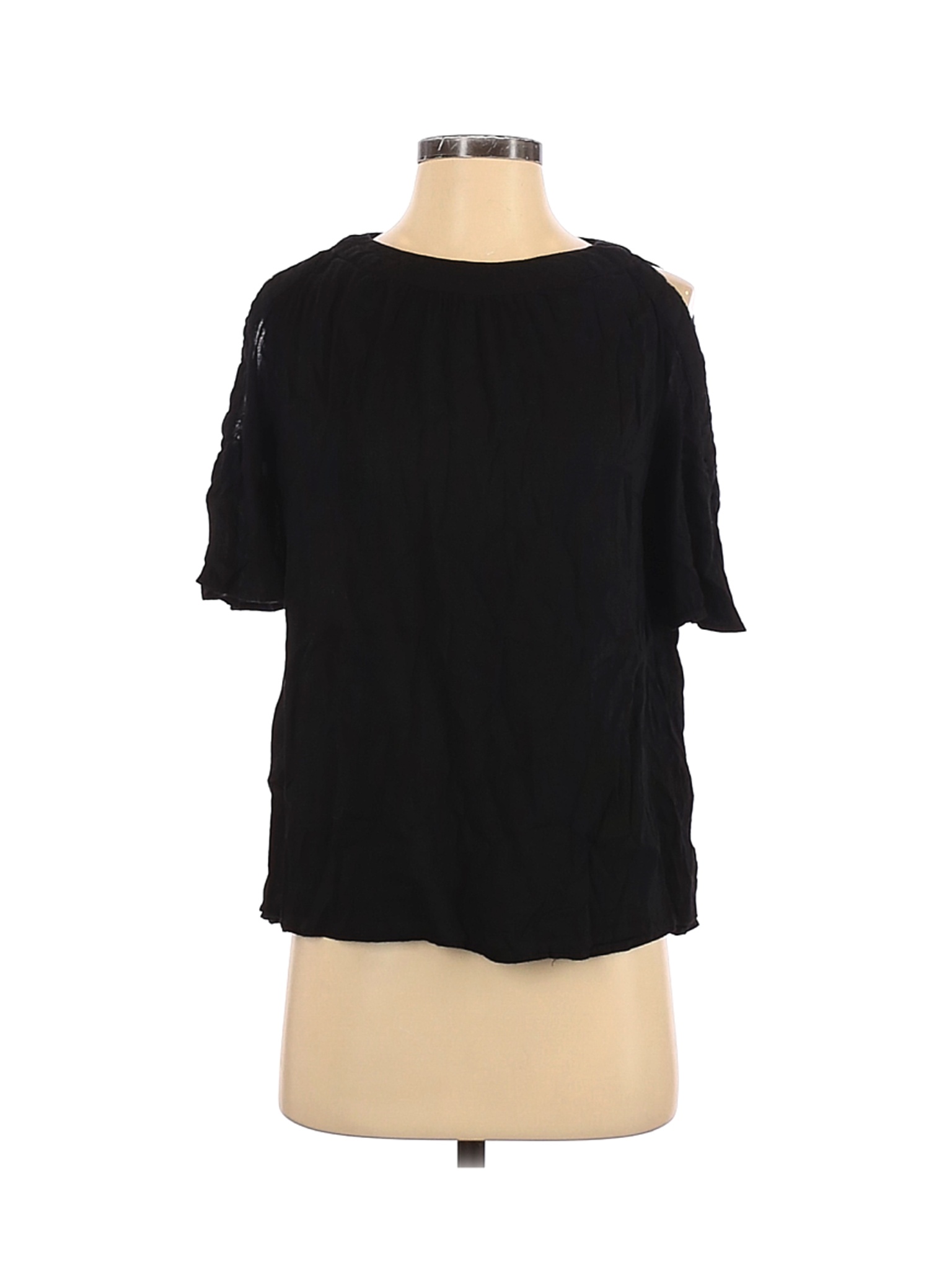 Old Navy Women Black Short Sleeve Blouse S | eBay