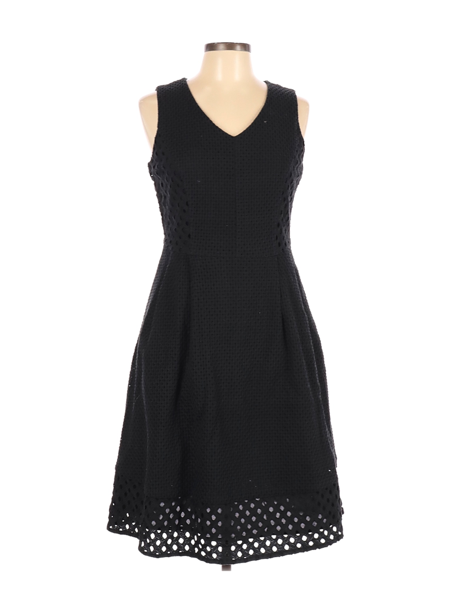 Lands' End Women Black Casual Dress 6 | eBay