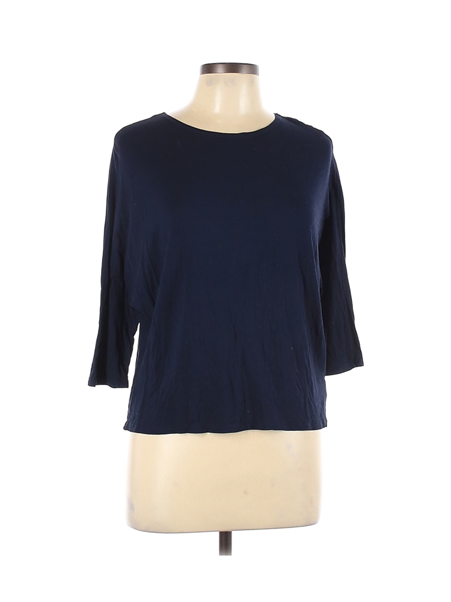 Gap Women Blue 3/4 Sleeve T-Shirt L | eBay