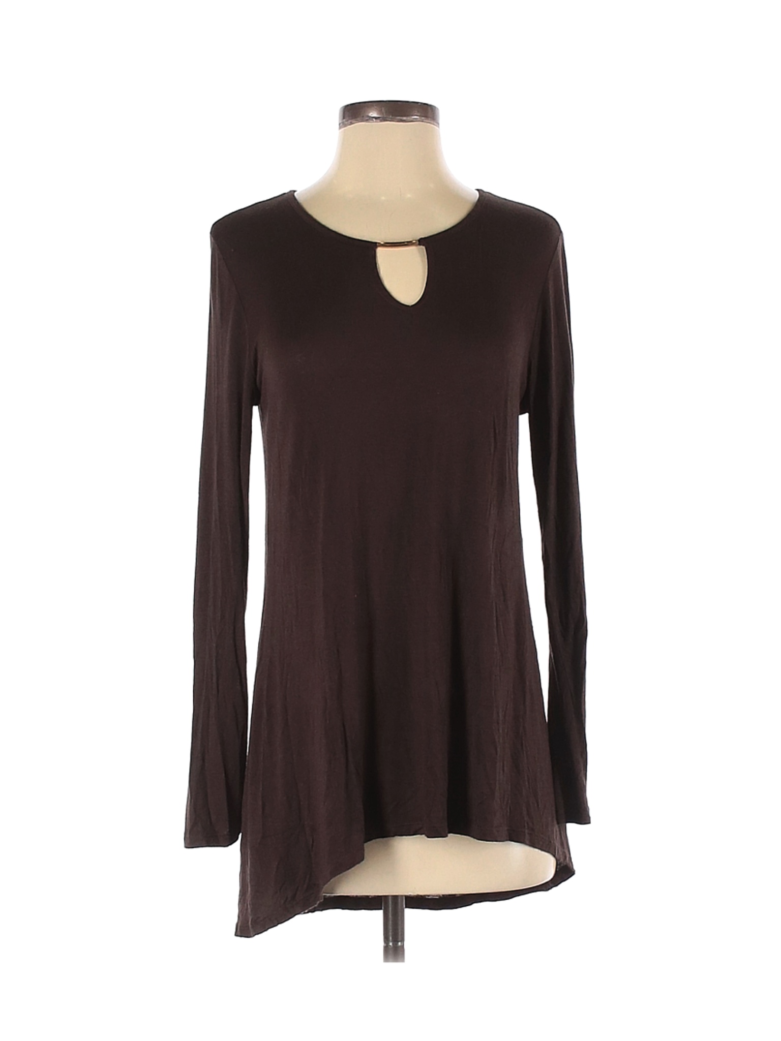 Ava James Women Brown Long Sleeve Top S | eBay