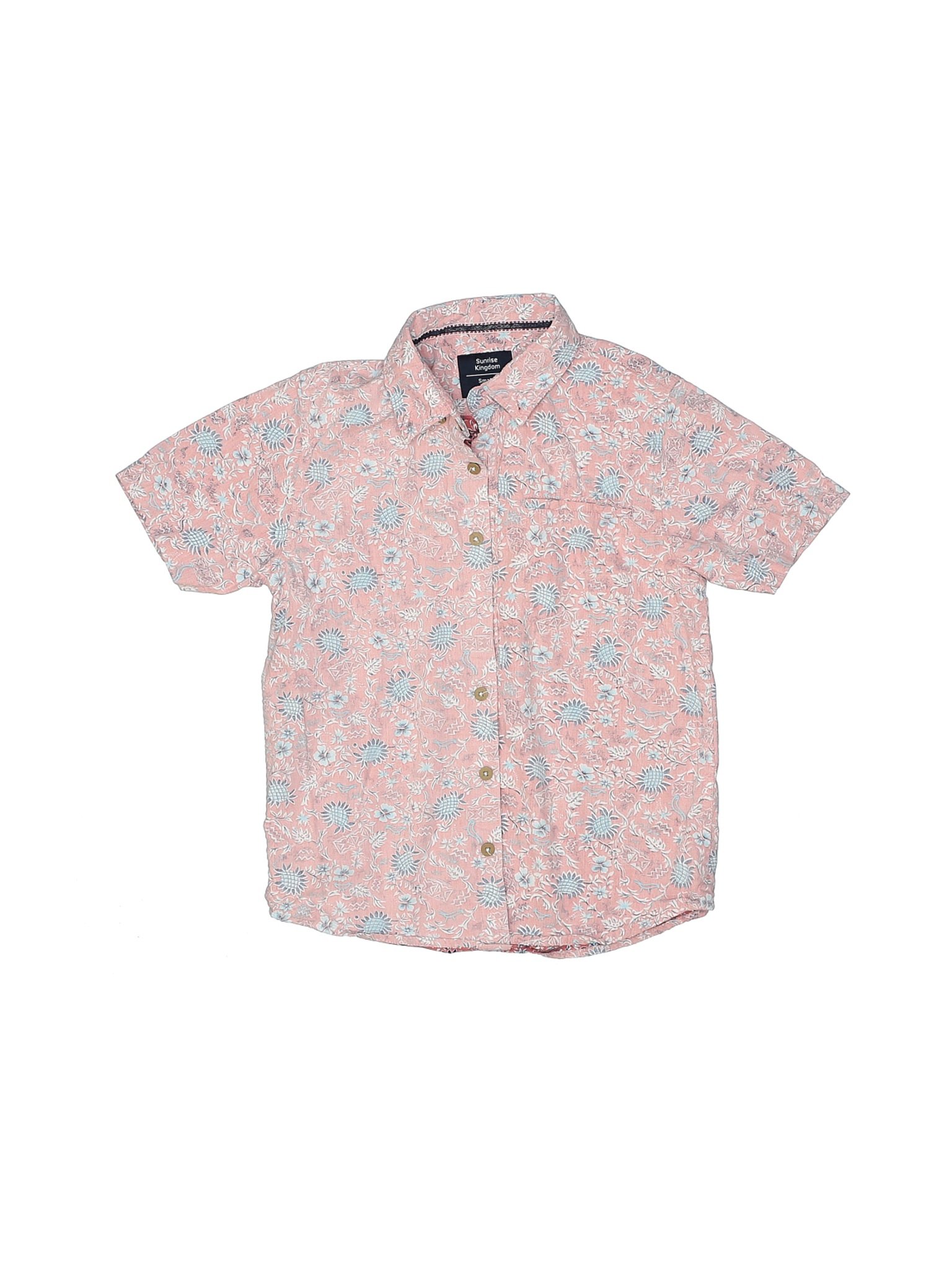 Assorted Brands Boys Pink Short Sleeve Button-Down Shirt 8 | eBay