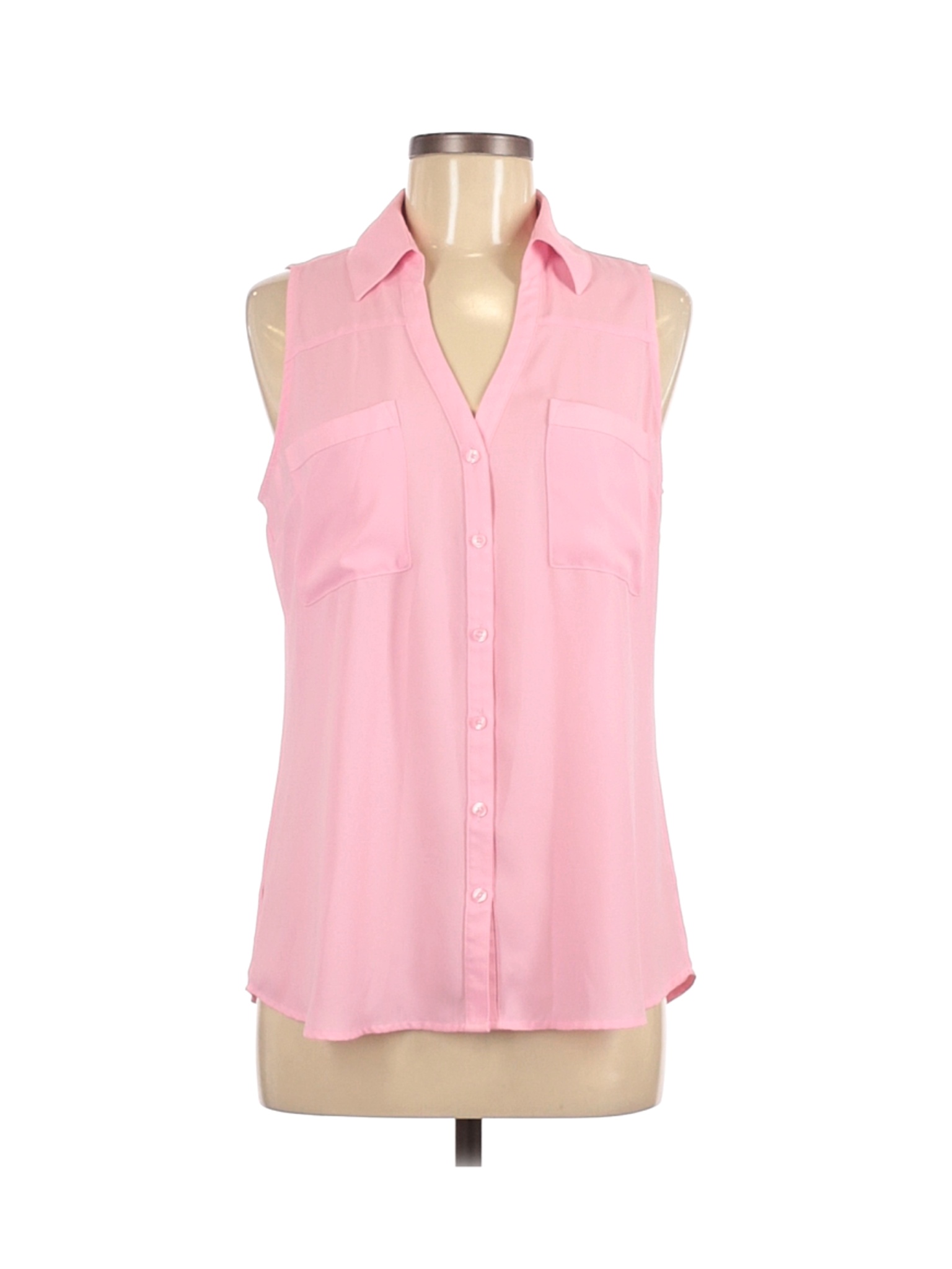 Express Women Pink Sleeveless Blouse M | eBay