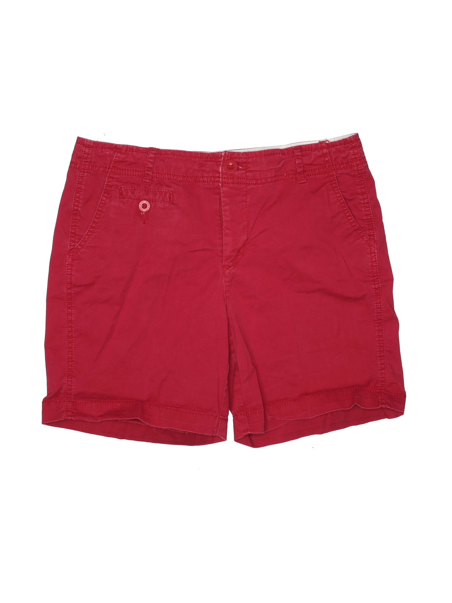 red khaki shorts