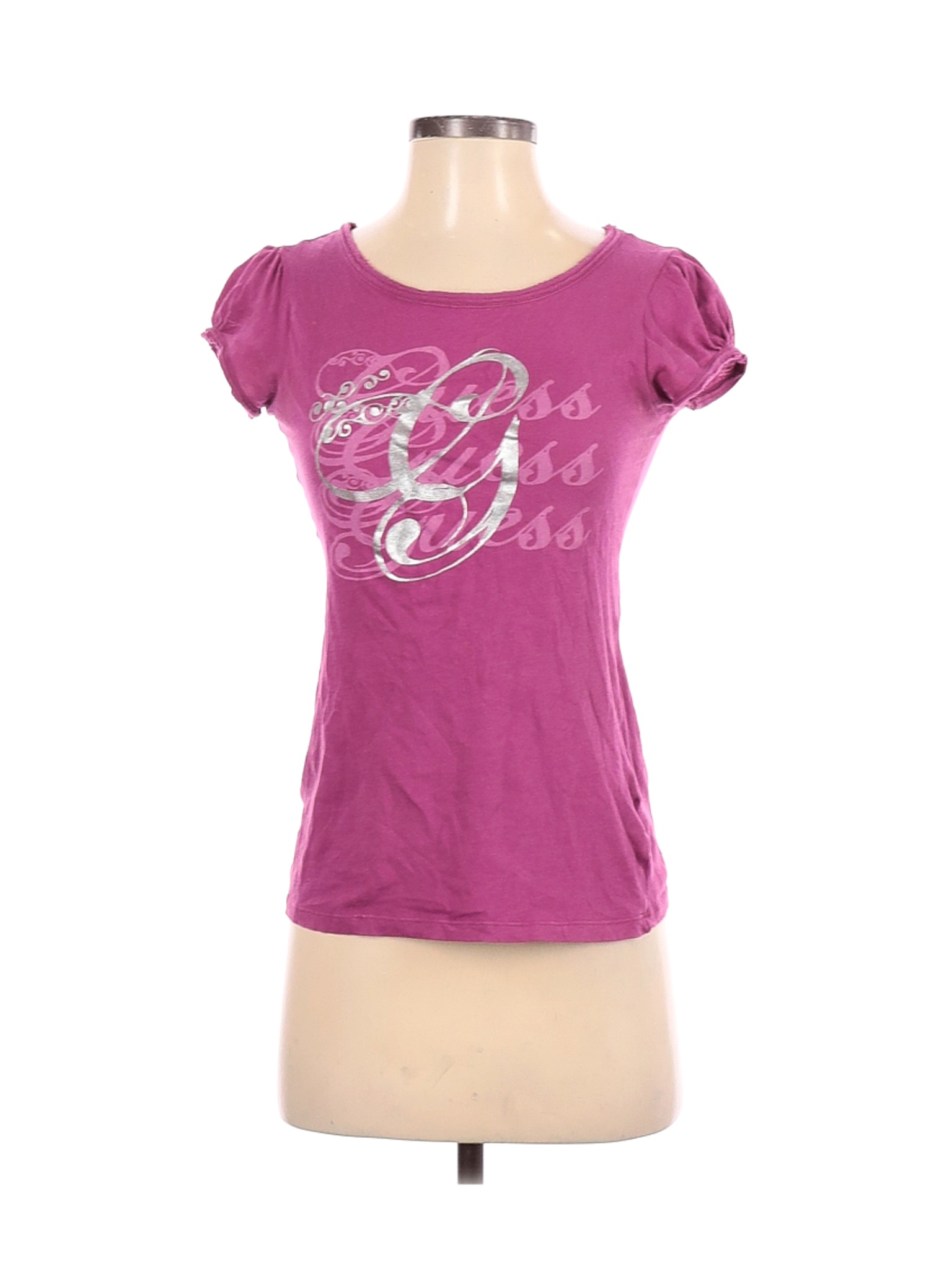 guess tshirt pink