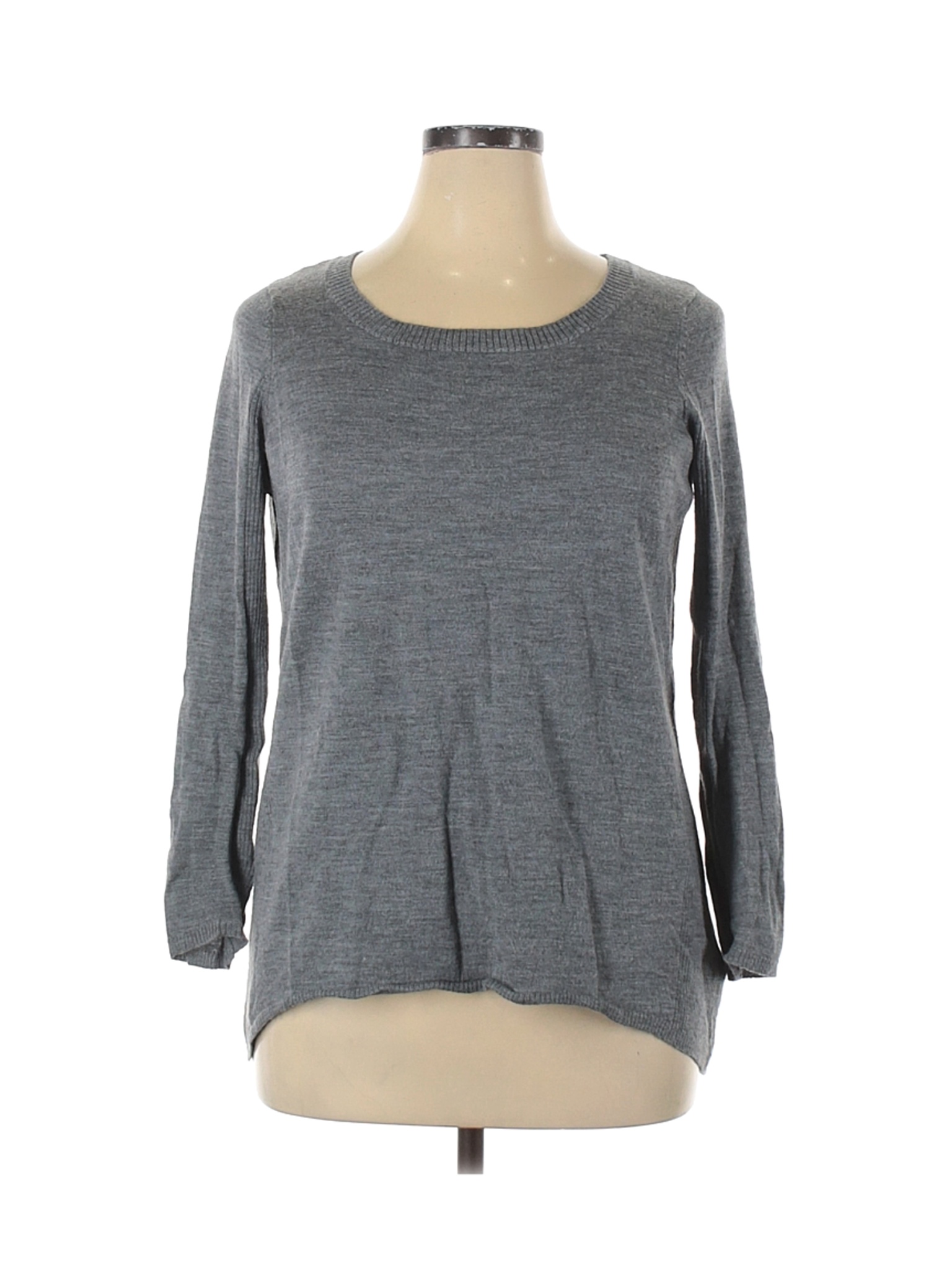 Max Studio Women Gray Wool Pullover Sweater 1X Plus | eBay