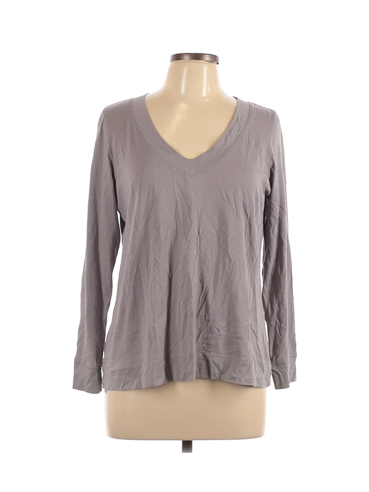 Lili Global Apparel Women Gray Long Sleeve T-Shirt L | eBay