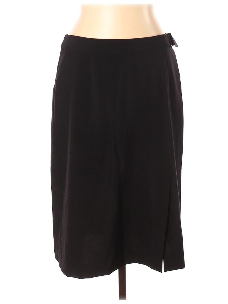 Worthington Solid Black Casual Skirt Size 12 - 68% off | thredUP
