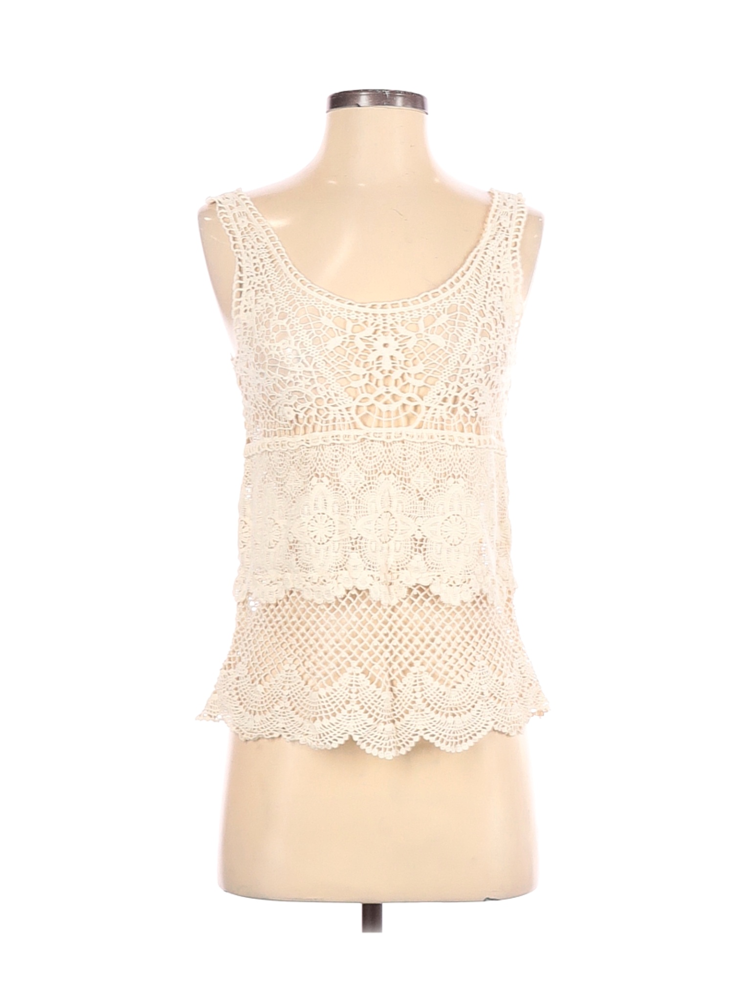 American Eagle Outfitters Women Ivory Sleeveless Blouse S | eBay