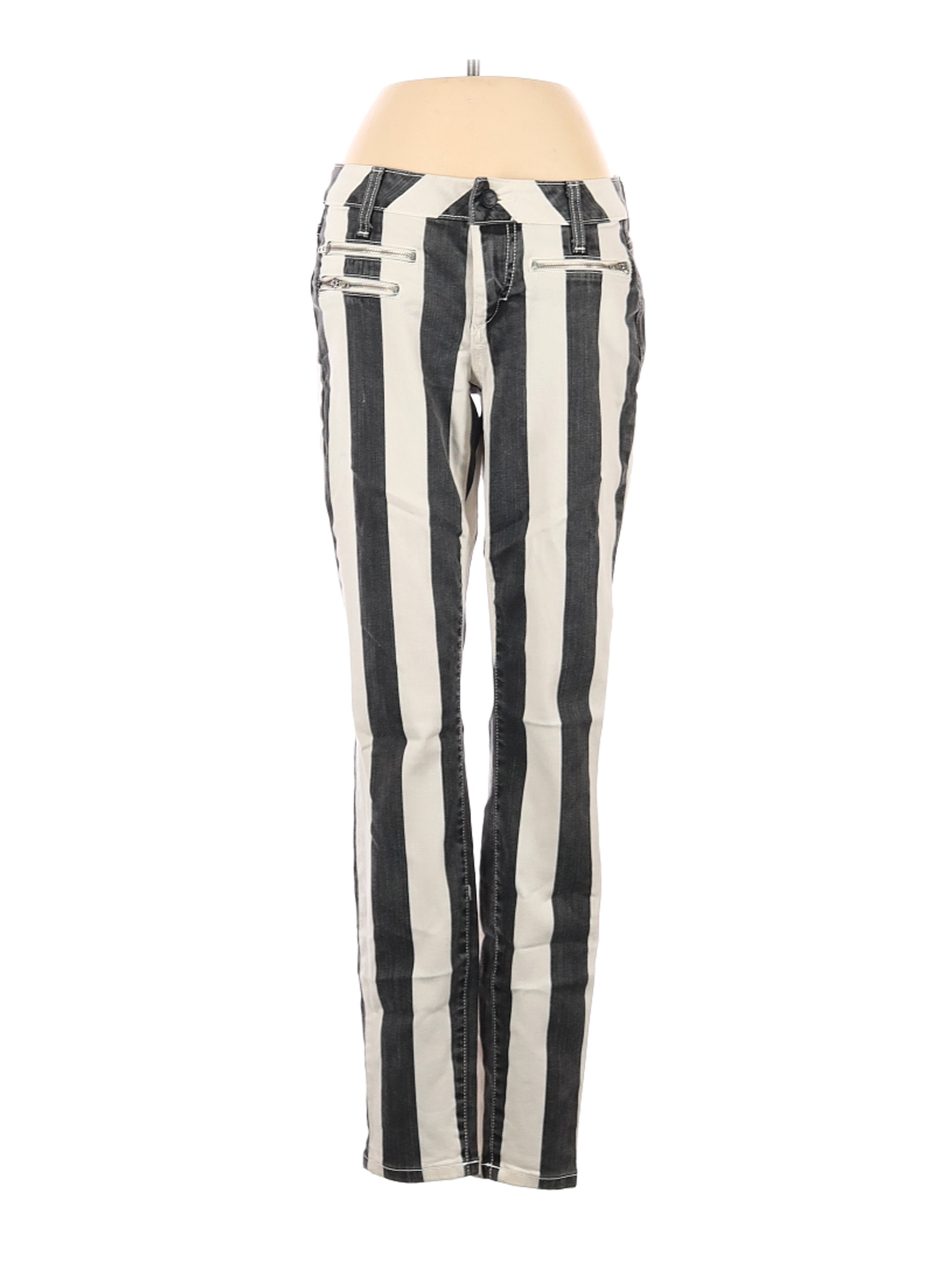 Bebe Stripes Black Jeans 27 Waist - 74% off | thredUP