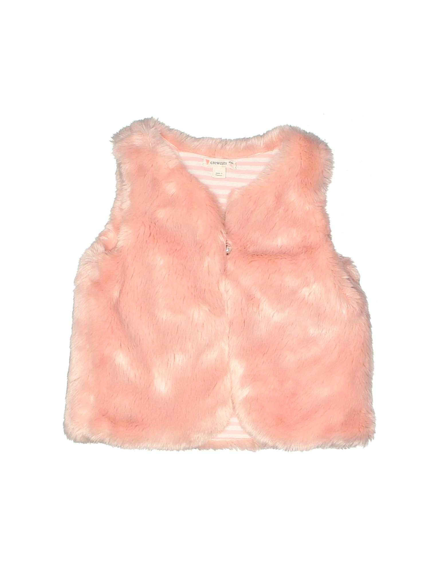 Crewcuts Girls Pink Faux Fur Vest Medium kids | eBay