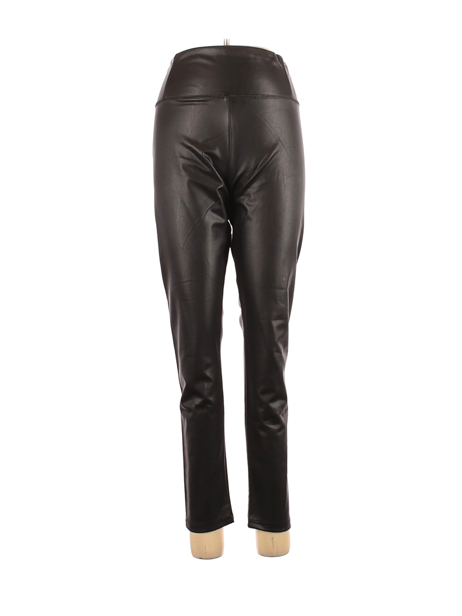 NWT 7 For All Mankind Women Black Faux Leather Pants XL | eBay