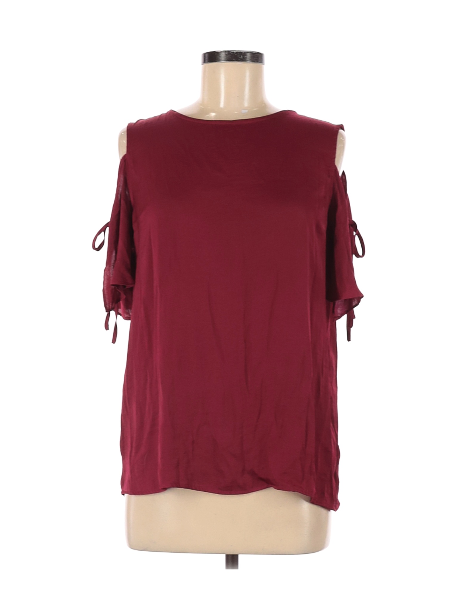 Who What Wear Women Red Short Sleeve Blouse M | eBay