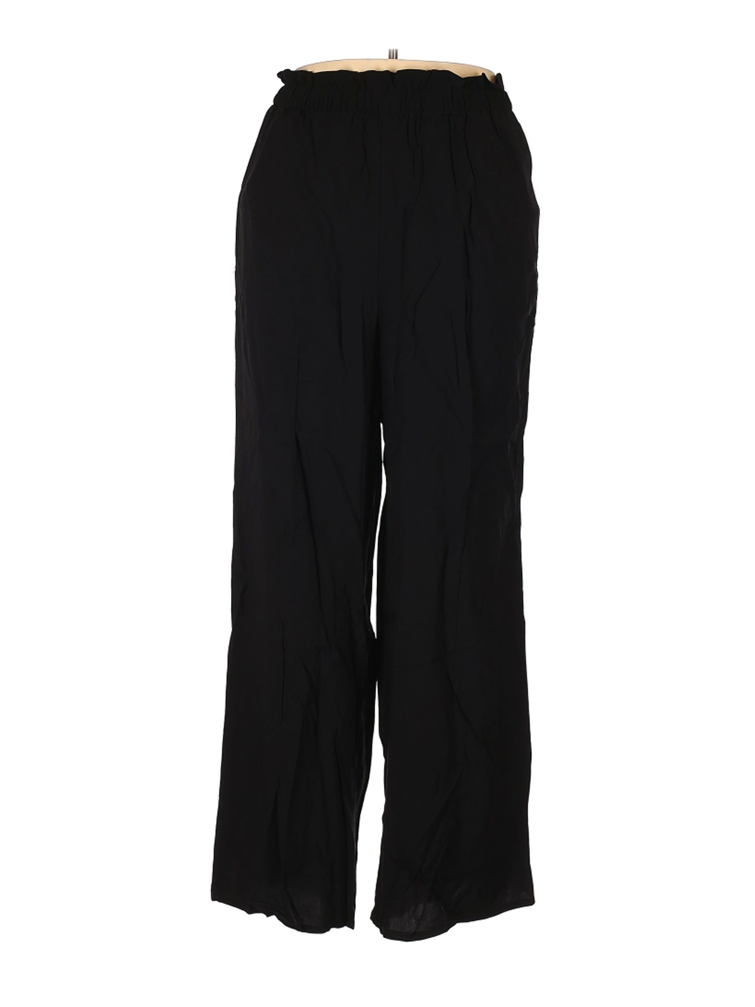 H&M Women Black Casual Pants 16 | eBay