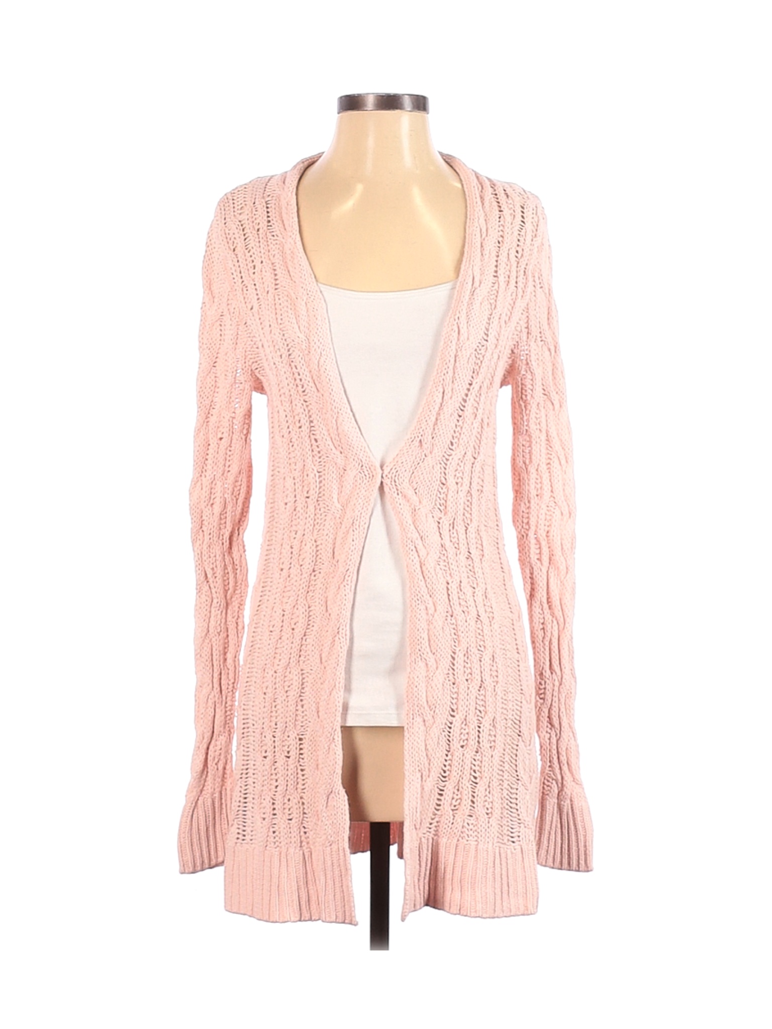 Free People Solid Pink Cardigan Size S - 67% off | thredUP