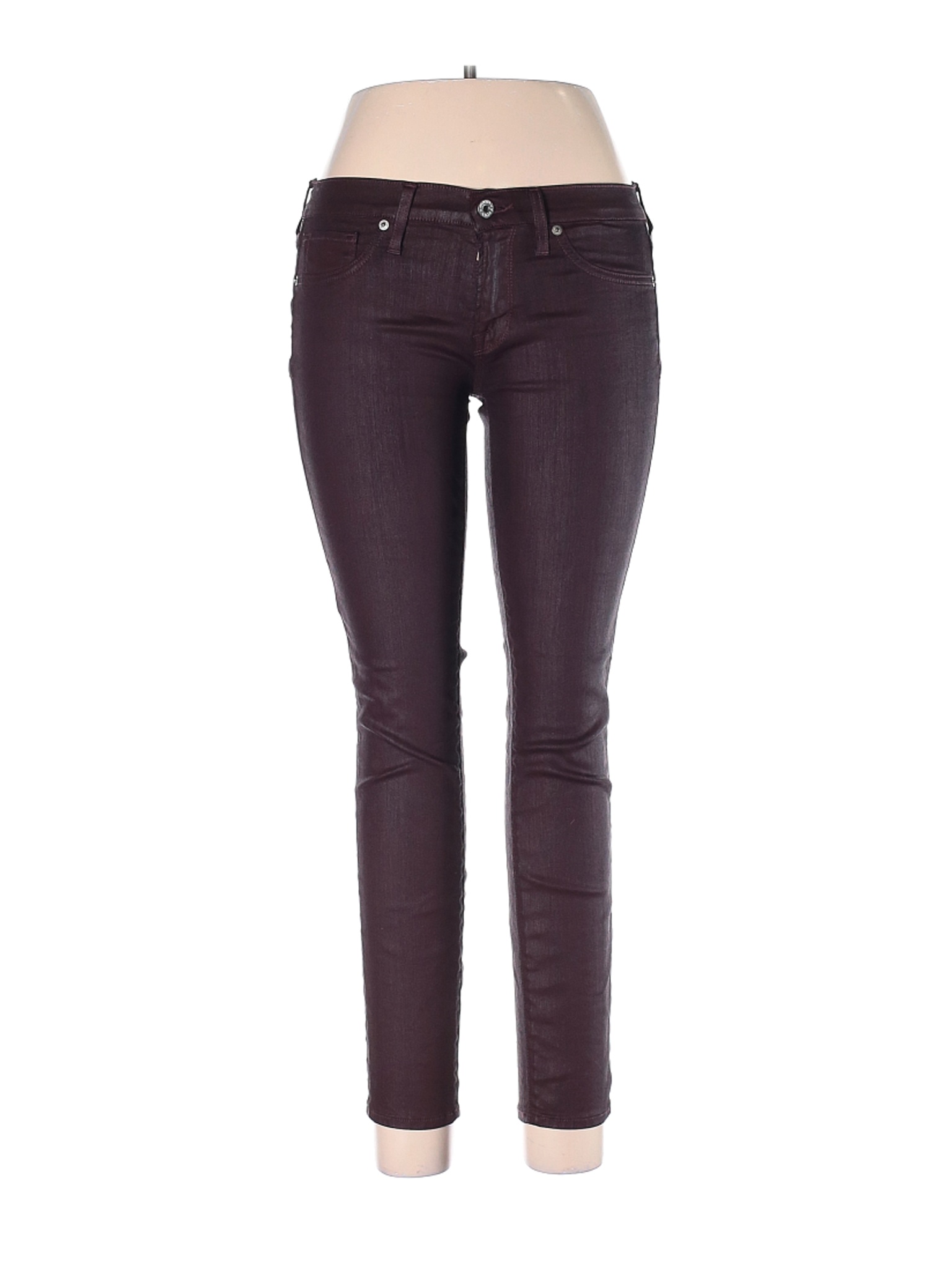 purple leather pants womens