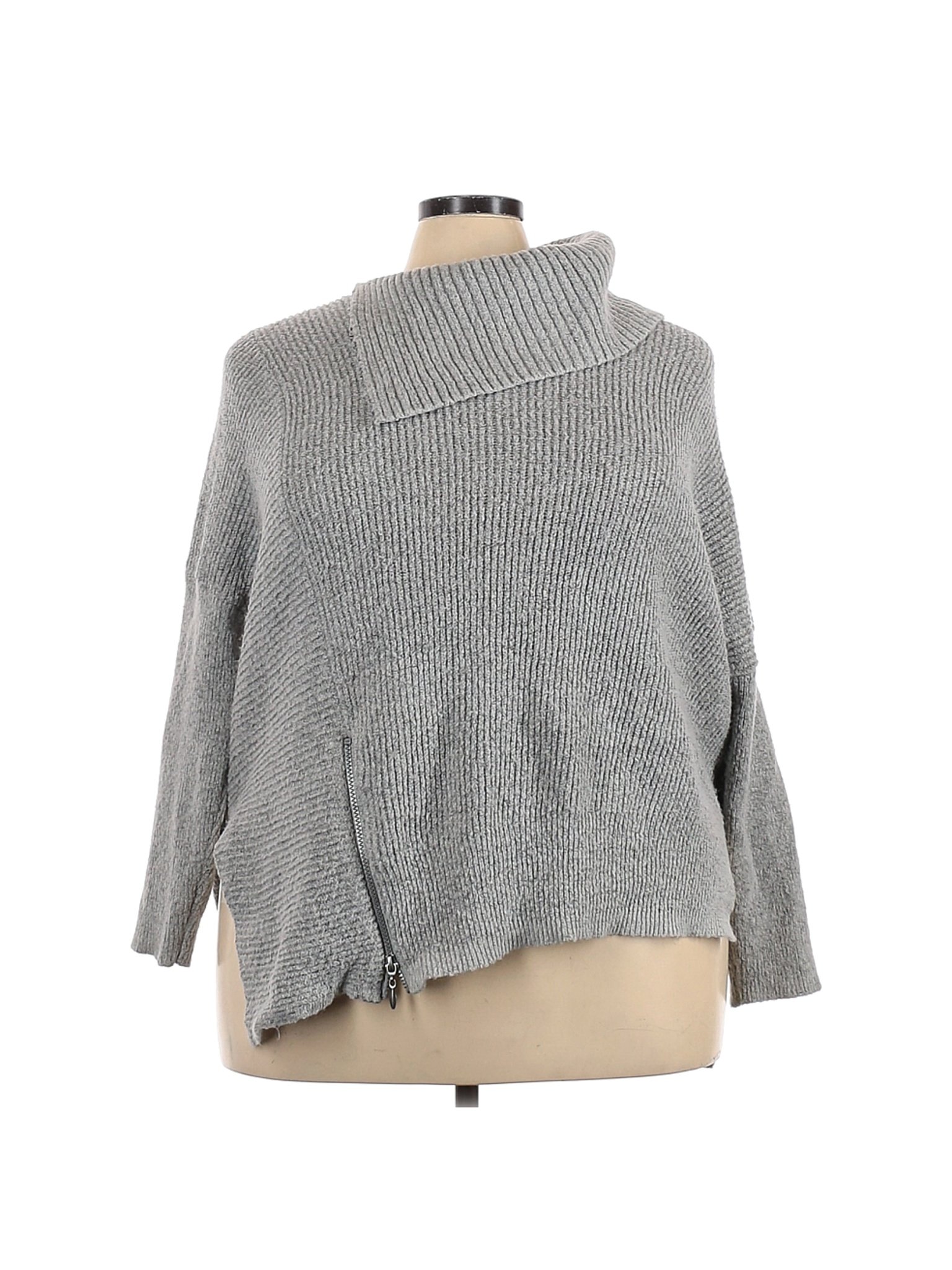 Faded Glory Women Gray Pullover Sweater 2X Plus | eBay