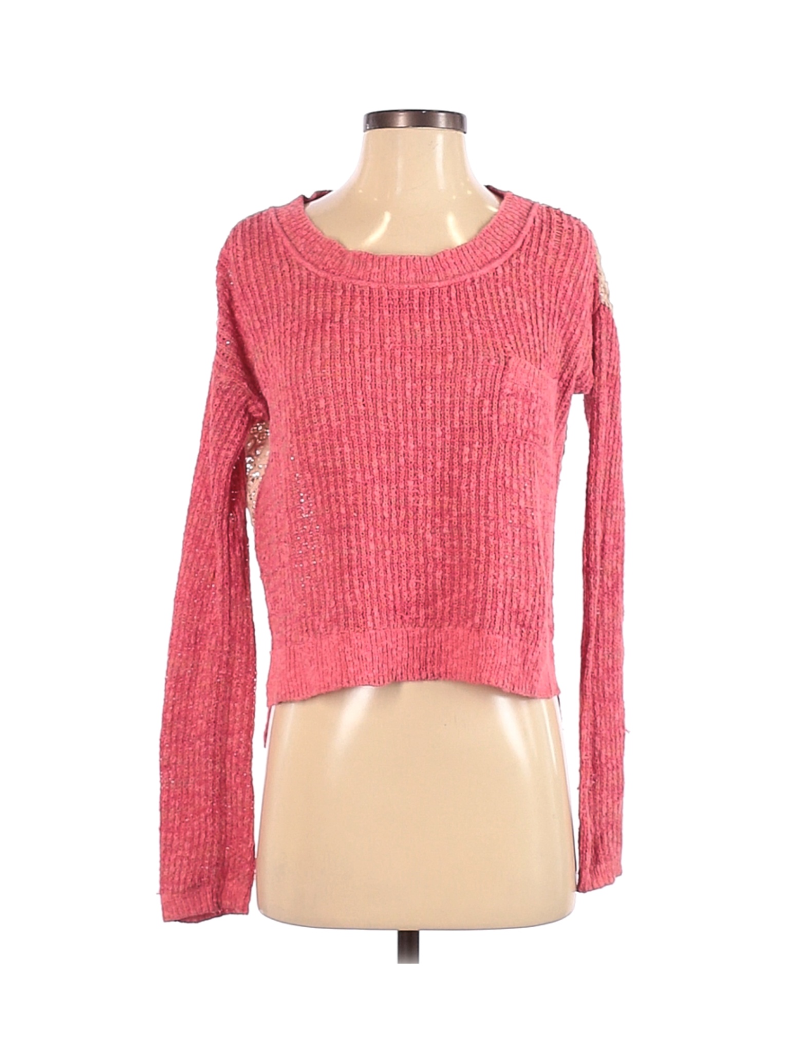 Free People Women Pink Pullover Sweater XS | eBay