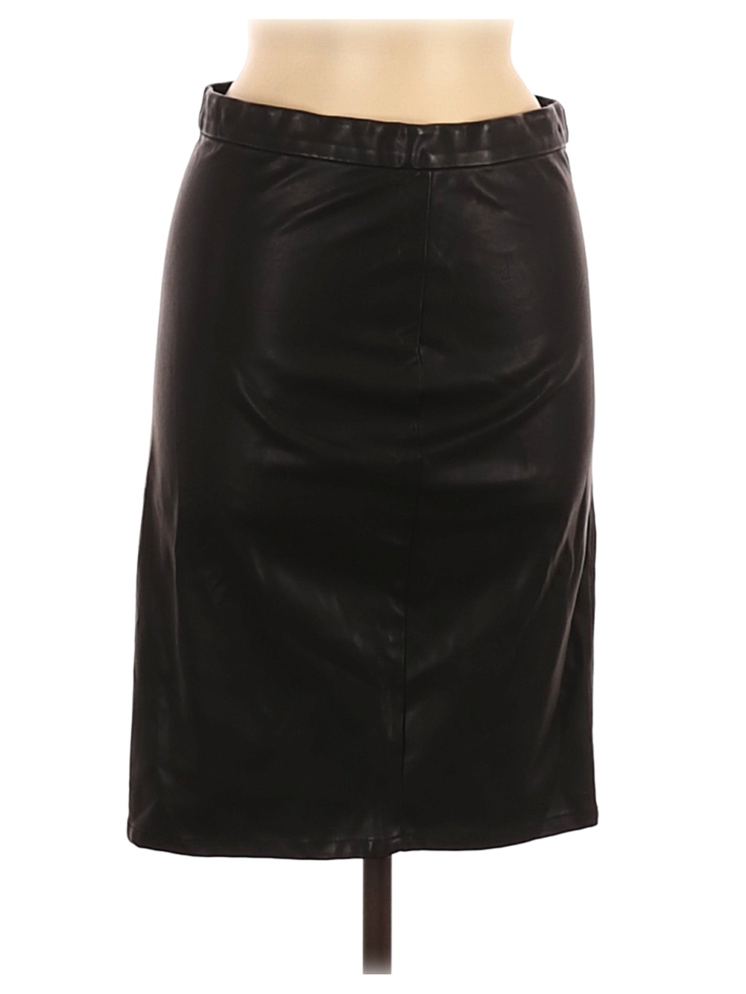 NWT Blank NYC Women Black Faux Leather Skirt 28W | eBay