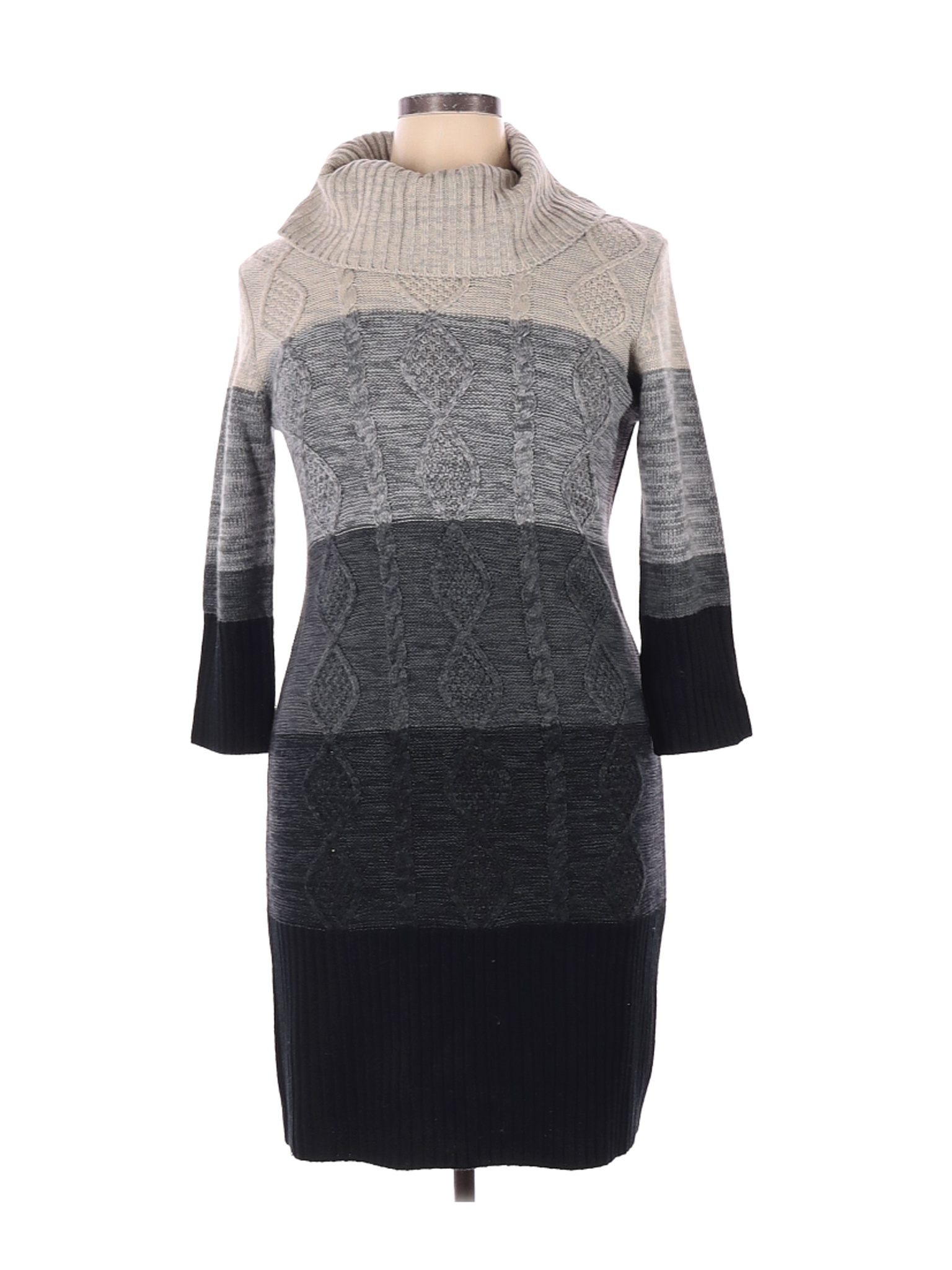 Studio One Women Gray Casual Dress XL | eBay