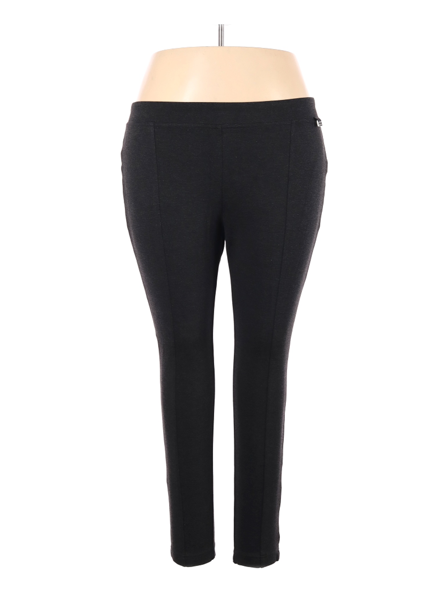 Calvin Klein Women Black Casual Pants 1X Plus | eBay