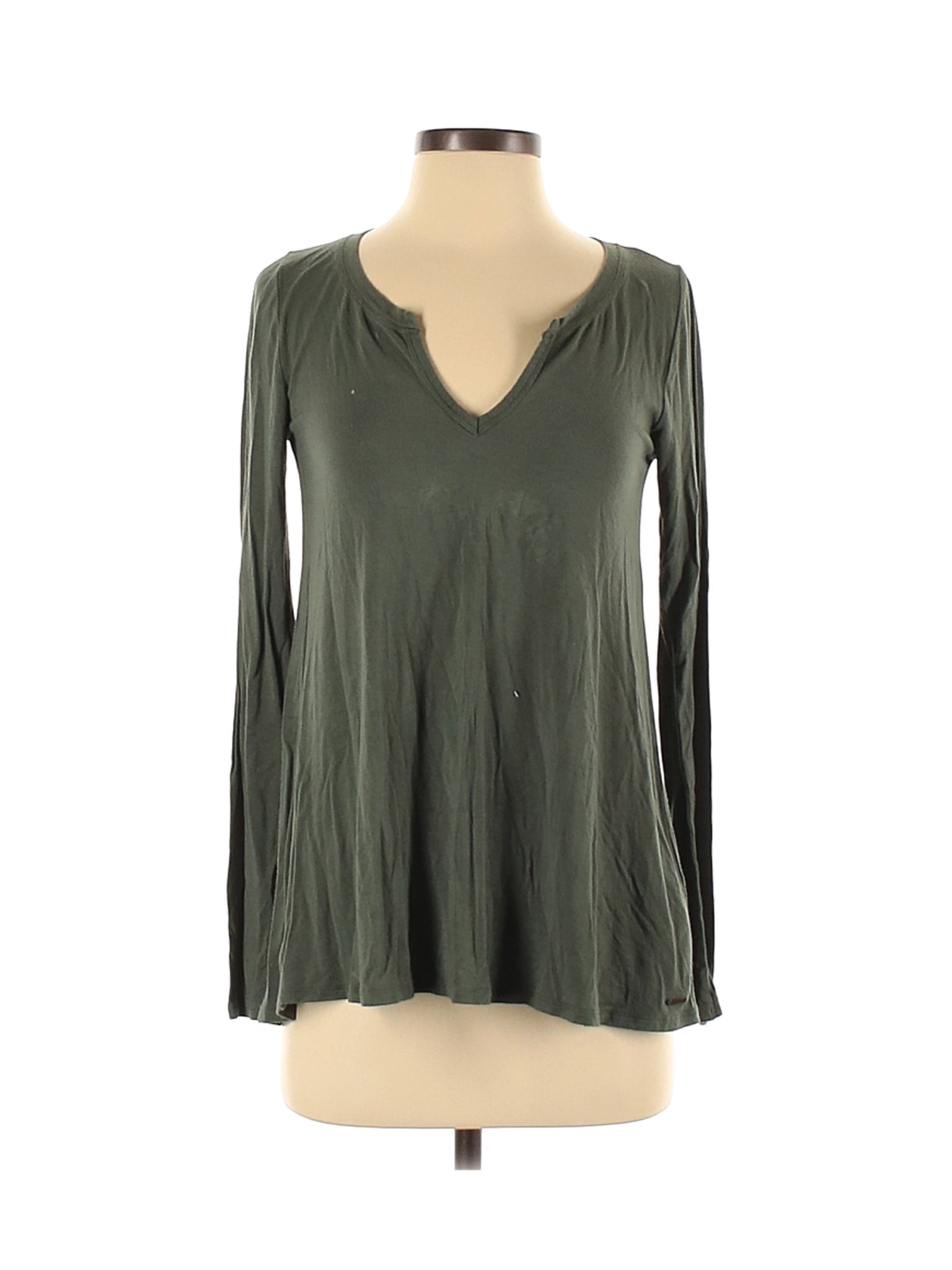 Hollister Women Green Long Sleeve T-Shirt S | eBay
