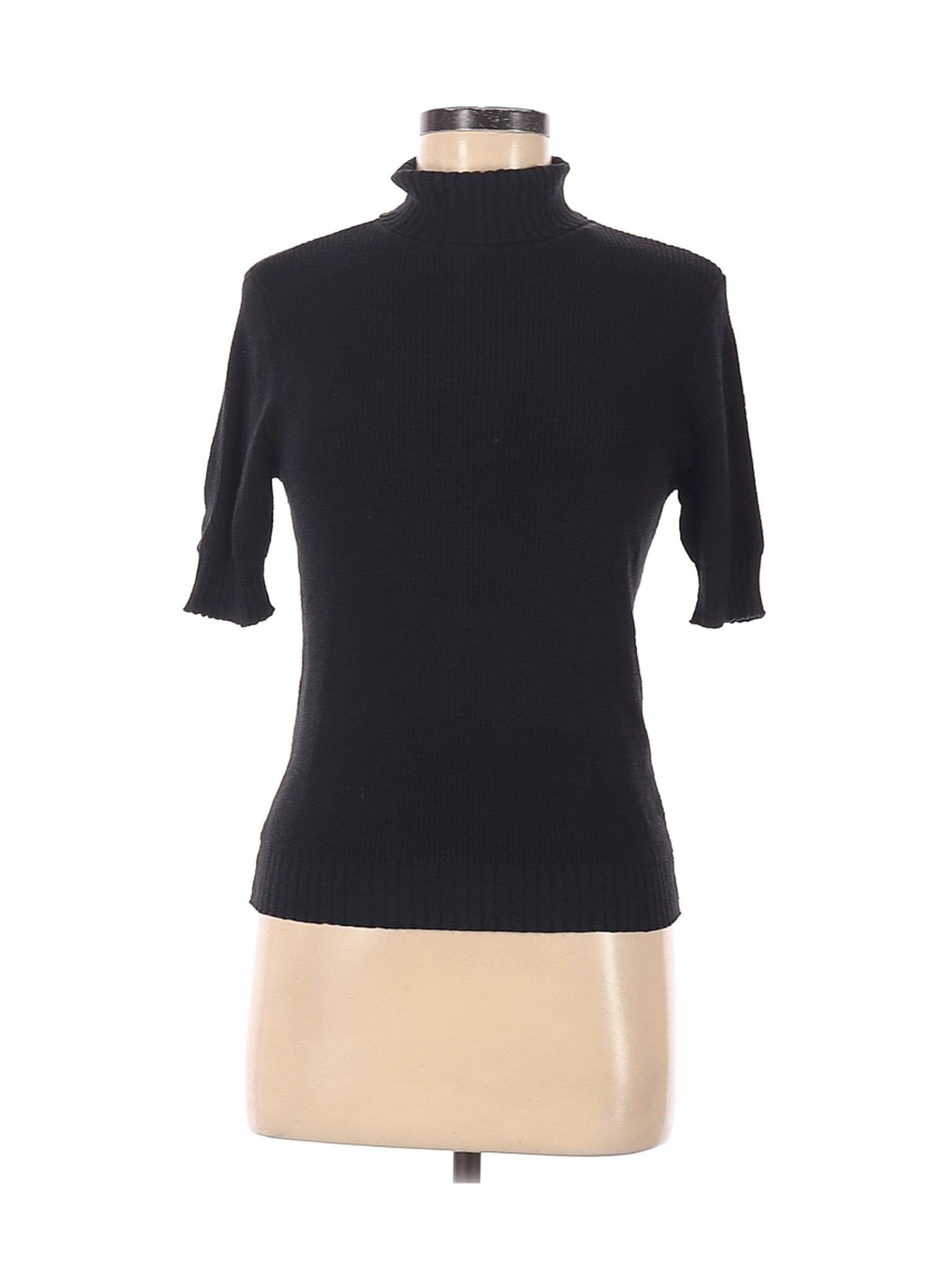 Liz Claiborne Women Black Silk Pullover Sweater M | eBay