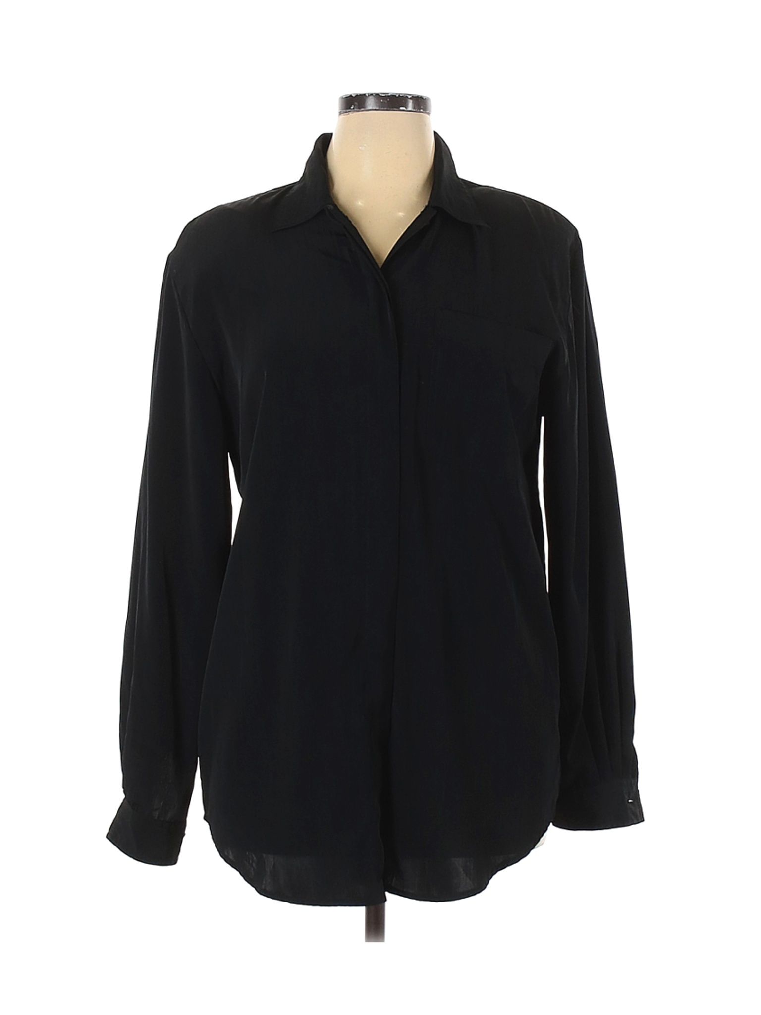 Christie & Jill Women Black Long Sleeve Blouse 14 Tall | eBay