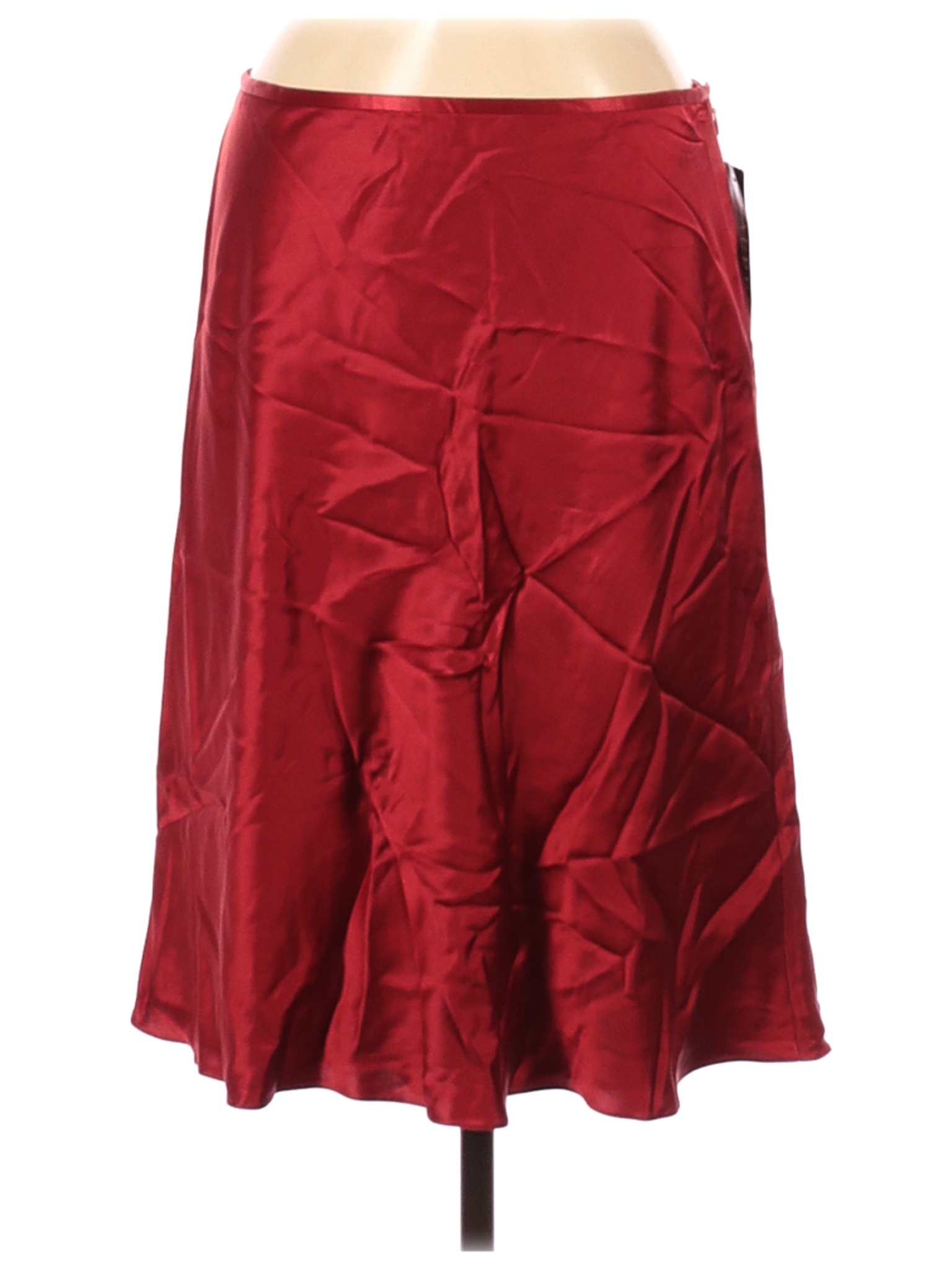 NWT Lauren by Ralph Lauren Women Red Silk Skirt 10 | eBay